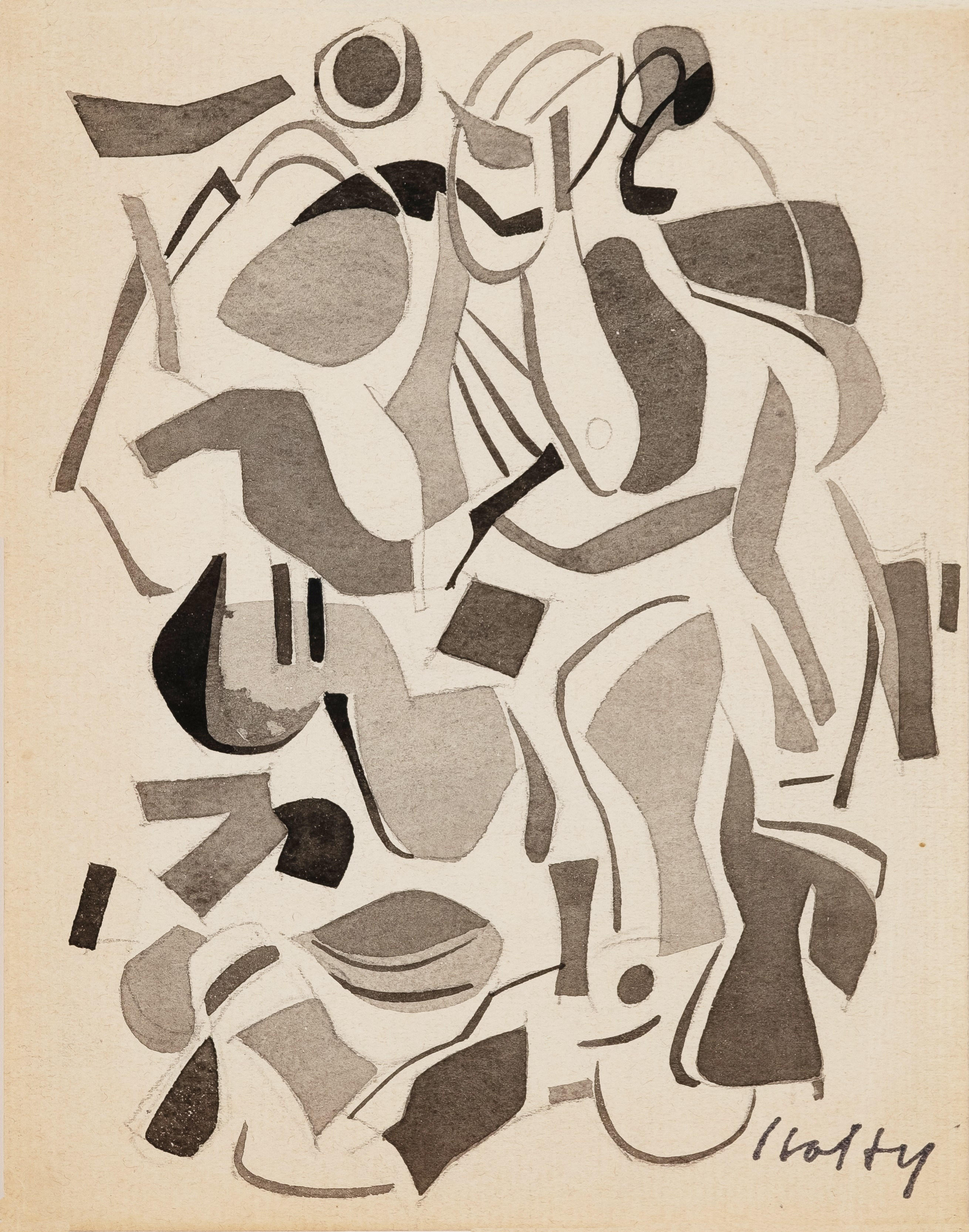 16819, Carl Holty, Abstract Composition 3, c. 1942