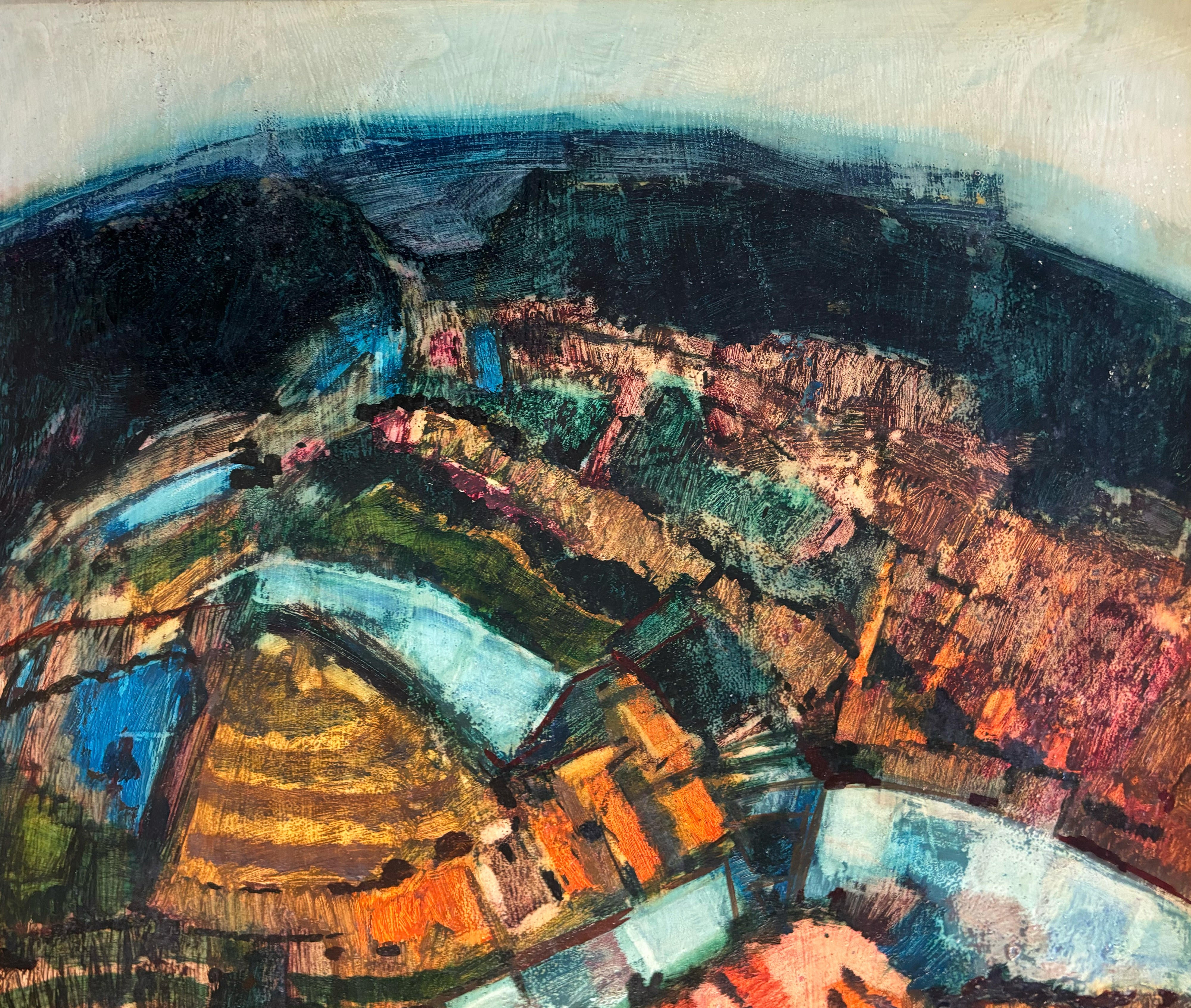 15356, Donald R. Purdy, Abstract Fields with Coast, 1960
