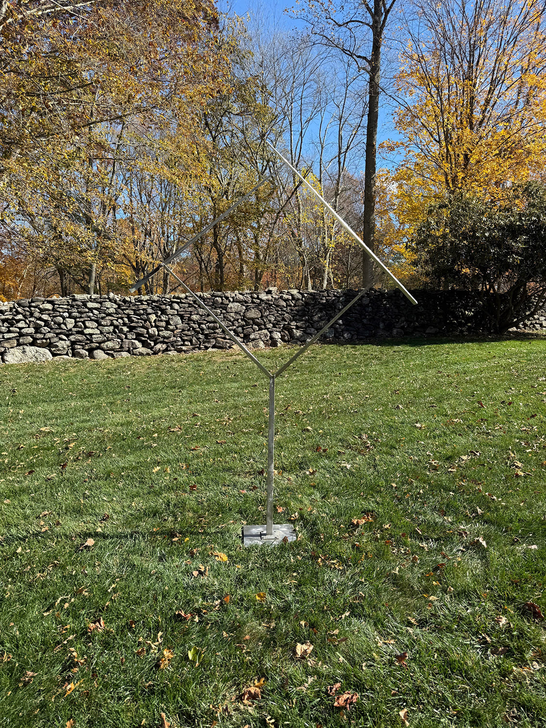 18760, George Rickey, Two Lines Oblique, 1973