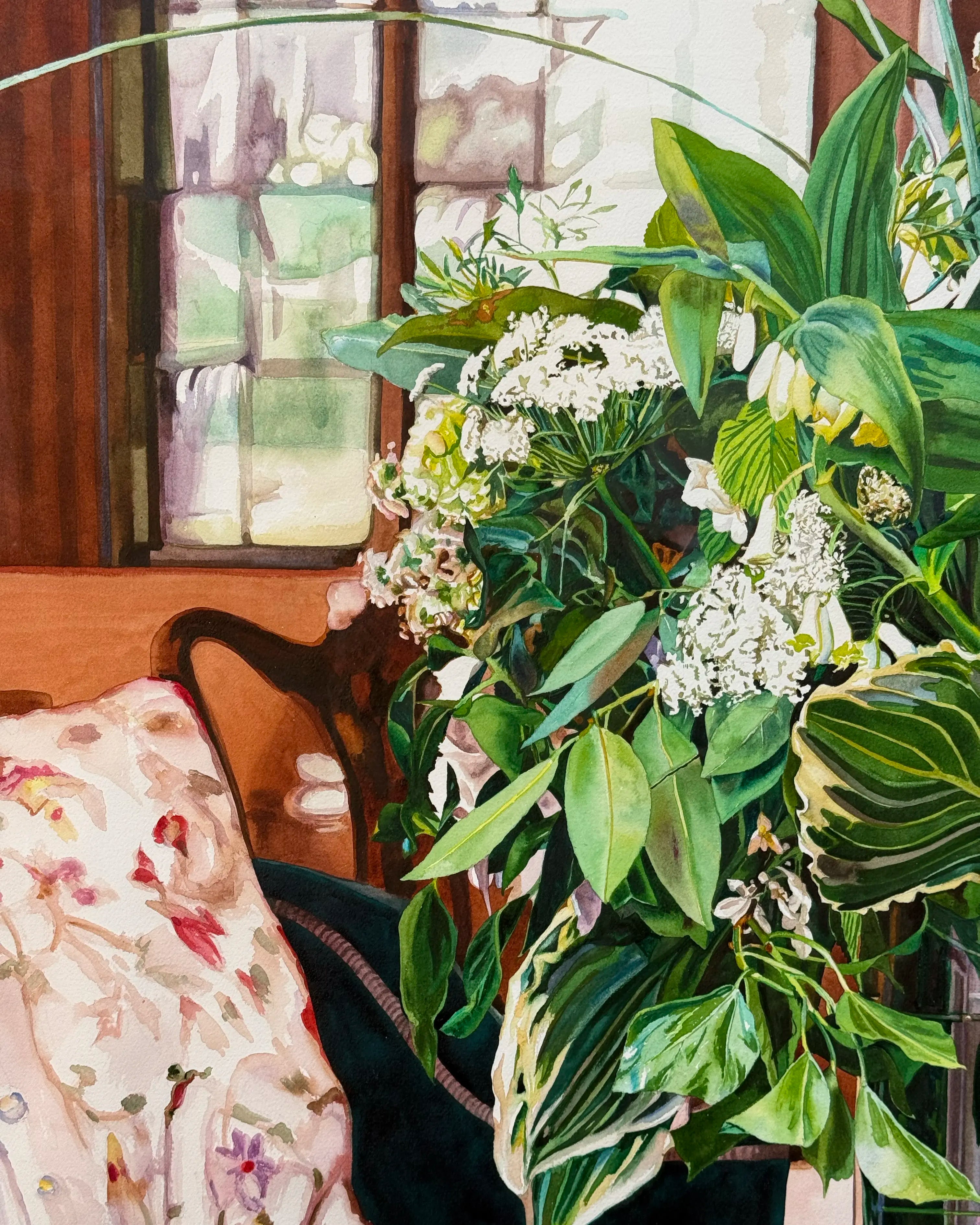 18840, Carolyn Brady, Grand White Flower Bouquet, New York, 2001