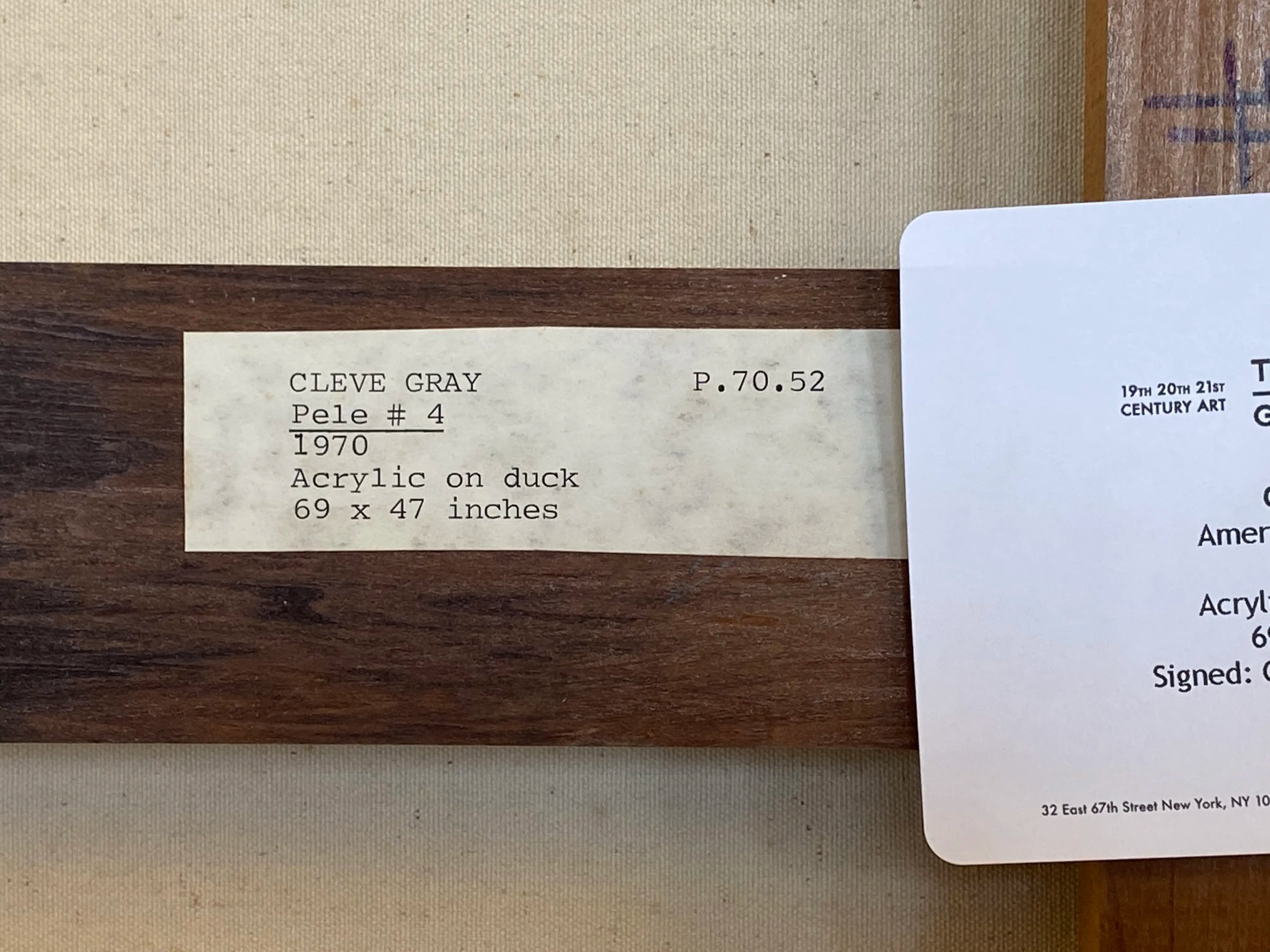 17144, Cleve Gray, Pele #4, 1970