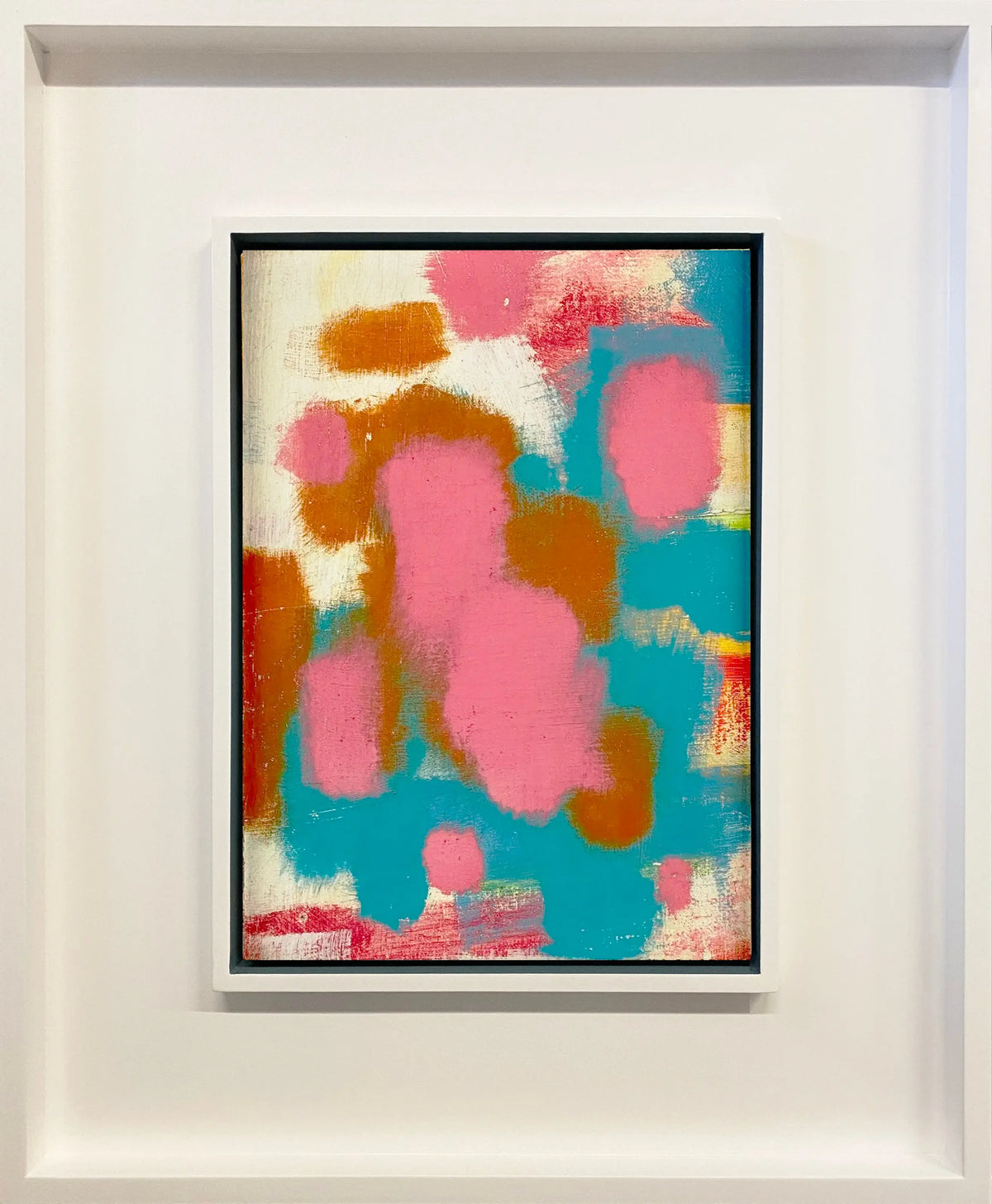 18057, Carl Holty, Color Theory  #8 Pink Blue White, c. 1955
