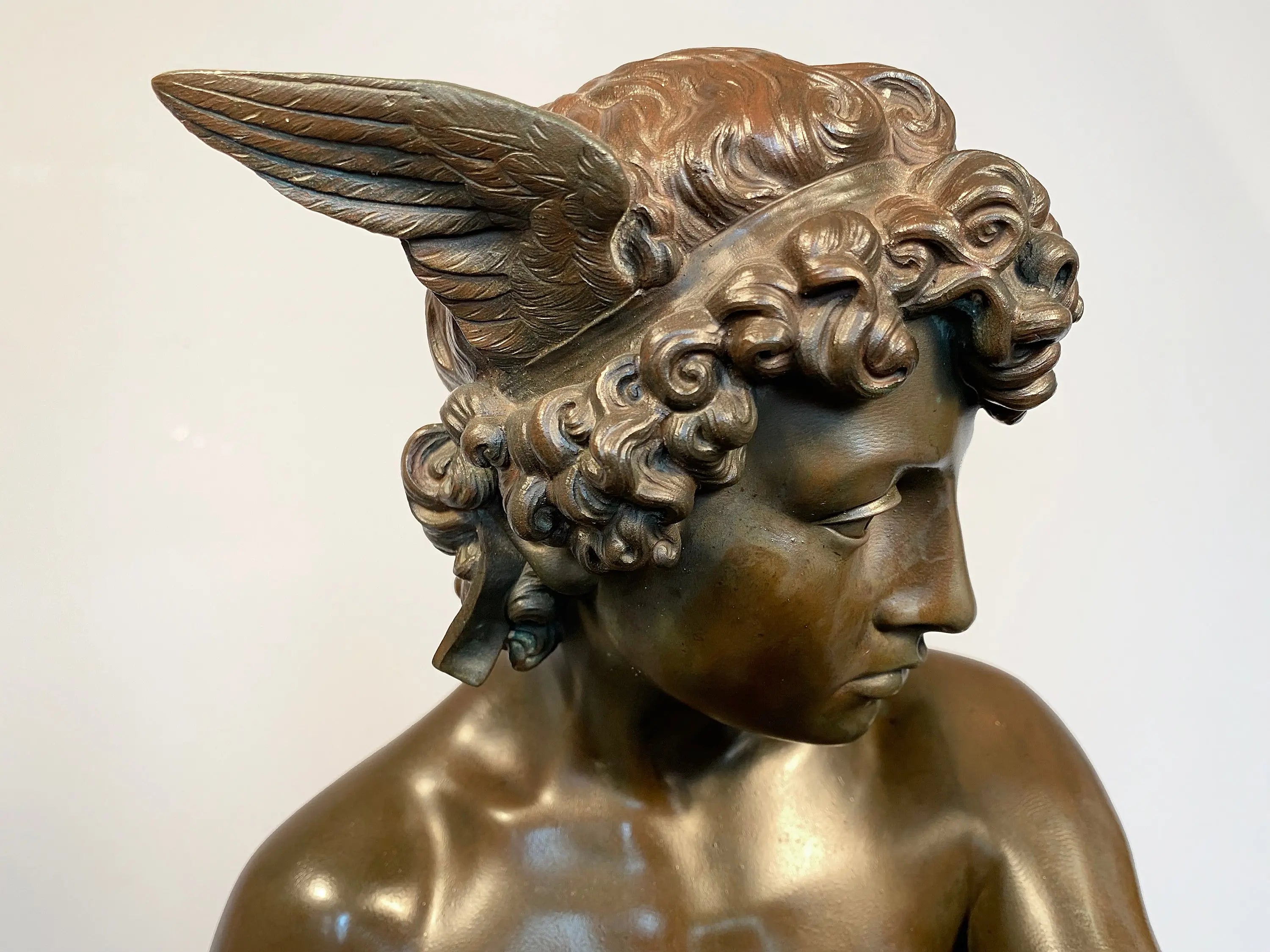 14497, Marius Pierre Montagne, Seated Mercury, cast 1867