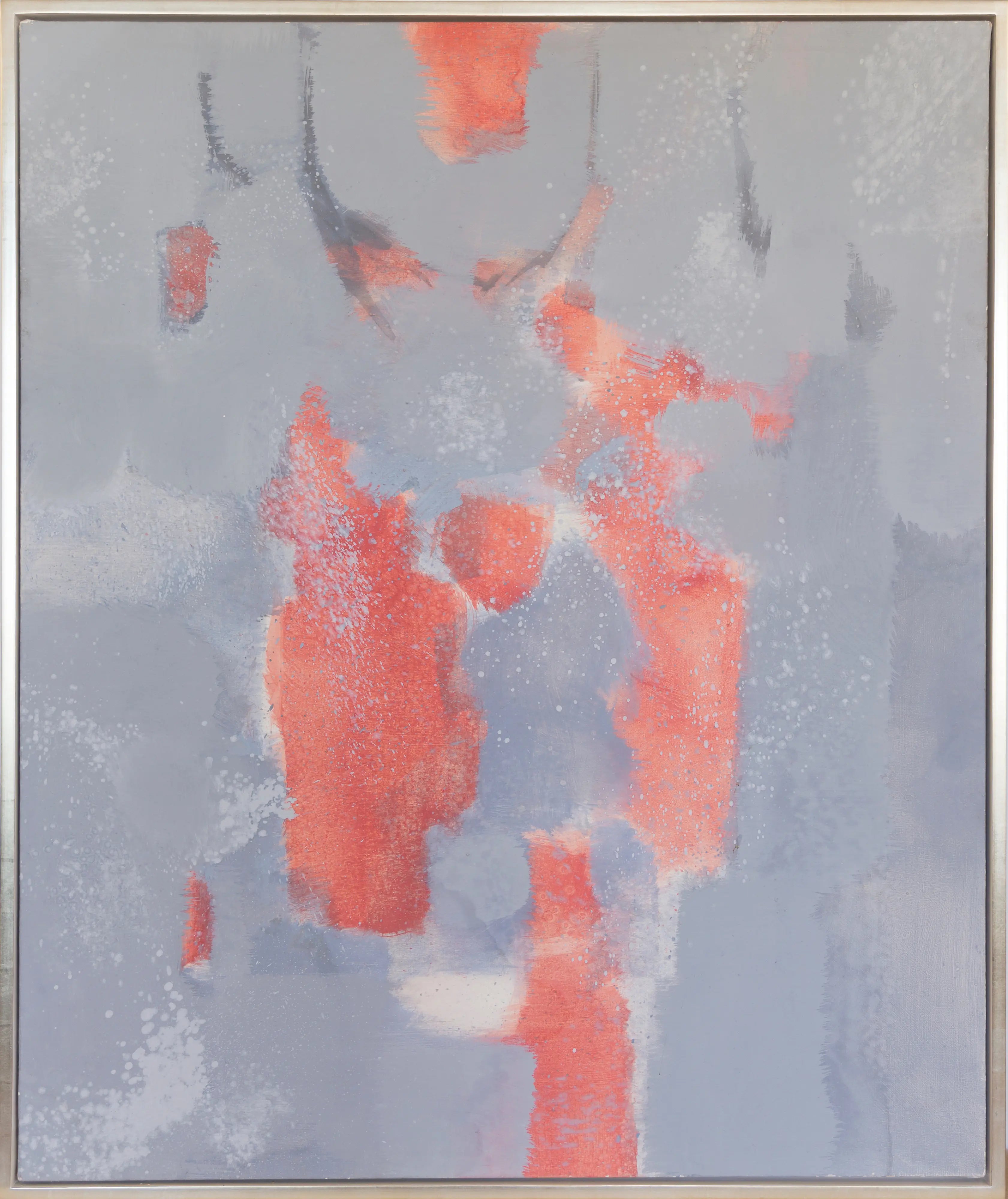 15431, Carl Holty, Red, Gray #5, 1969