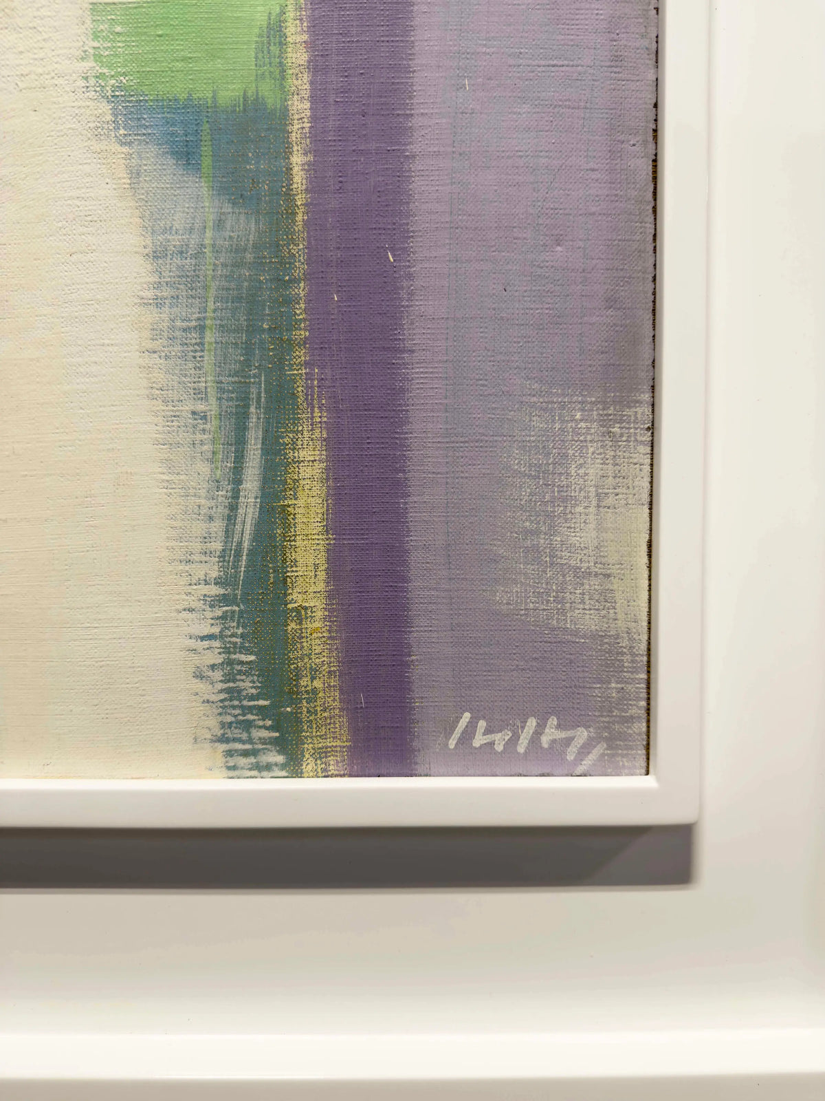 18630, Carl Holty, Color Theory White Purple Green, 1972