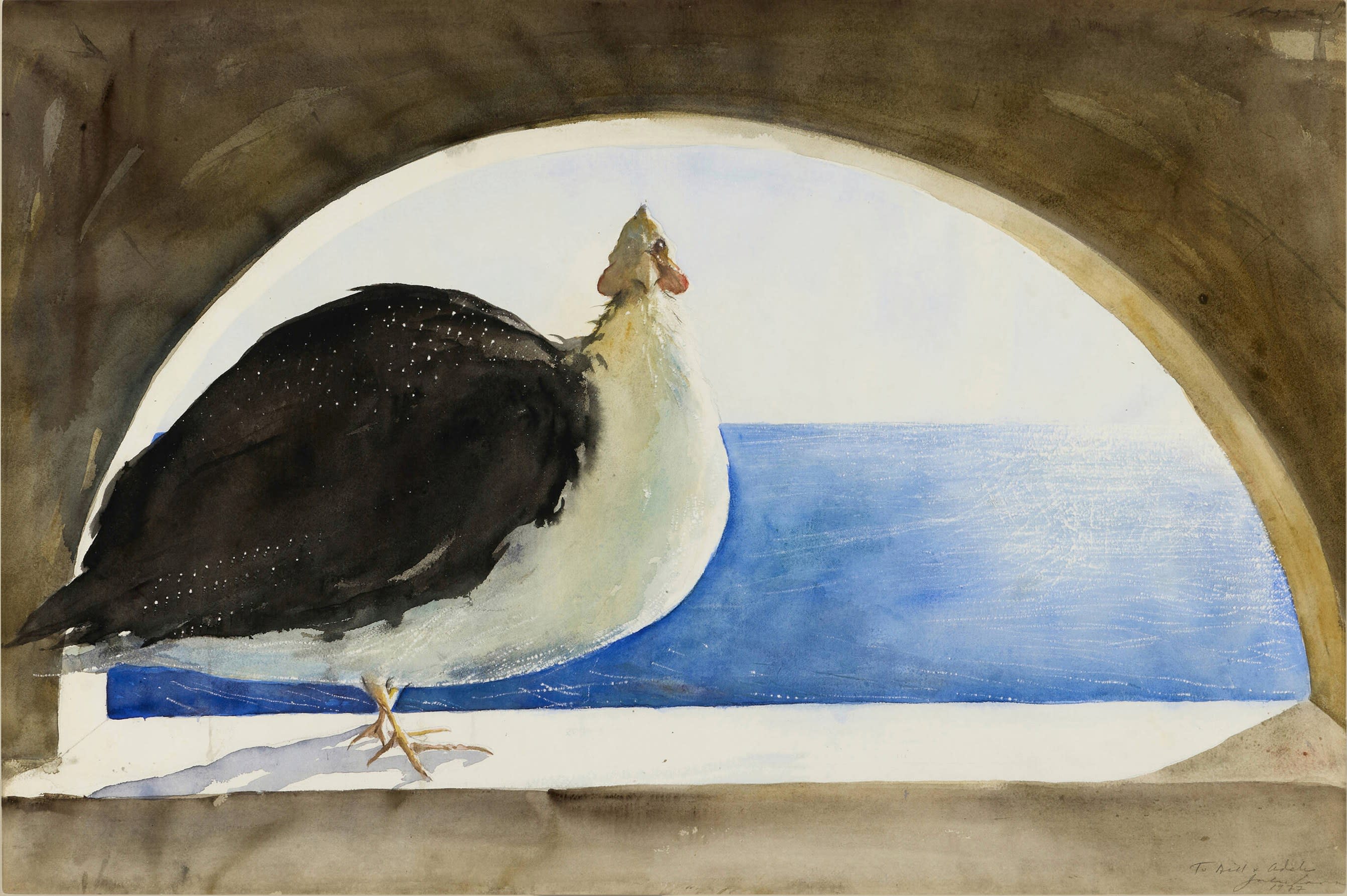 18725, Julio Larraz, Guinea Hen, 1977