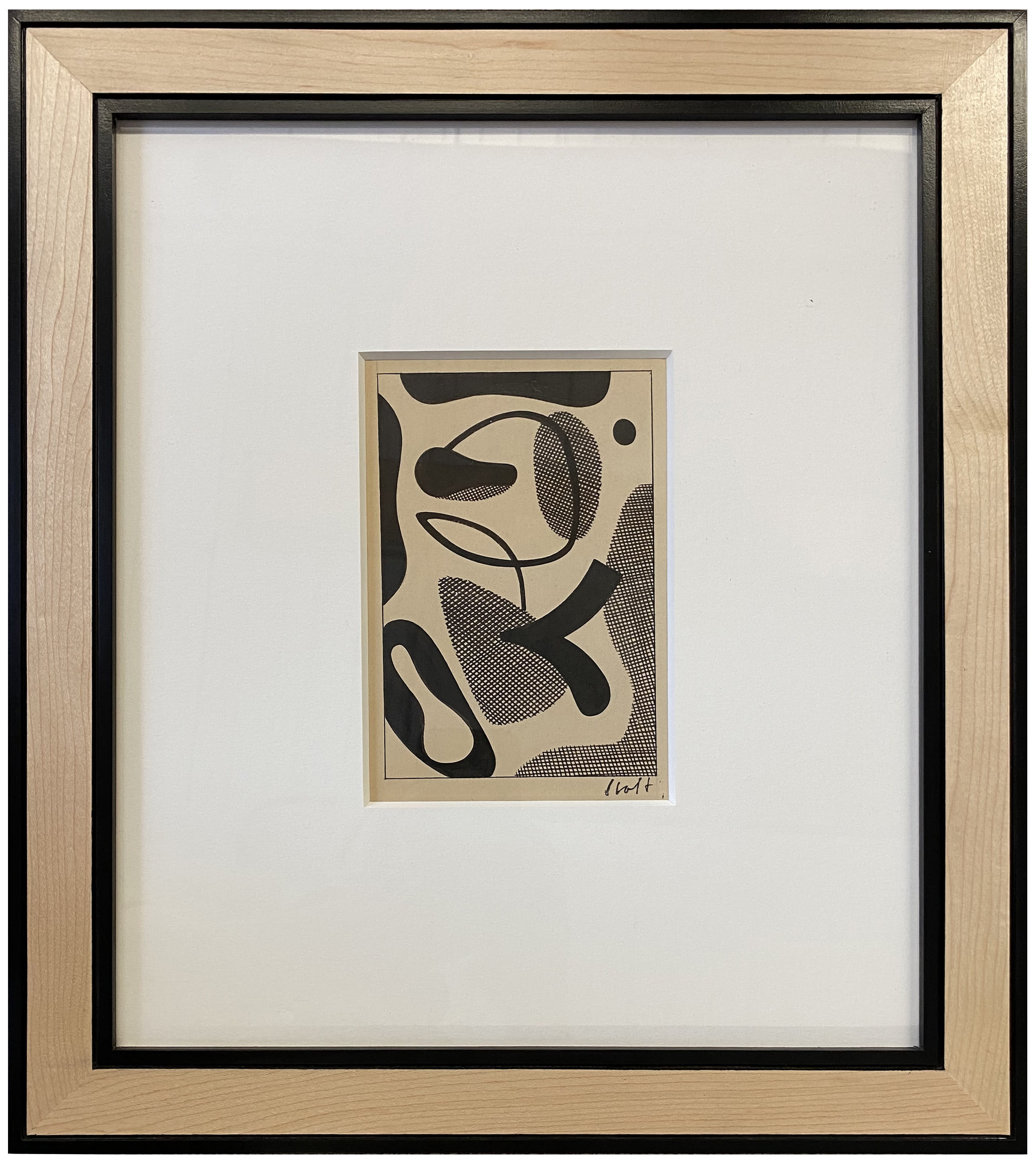 17035, Carl Holty, Forms A, Sketchbook #4, c. 1935