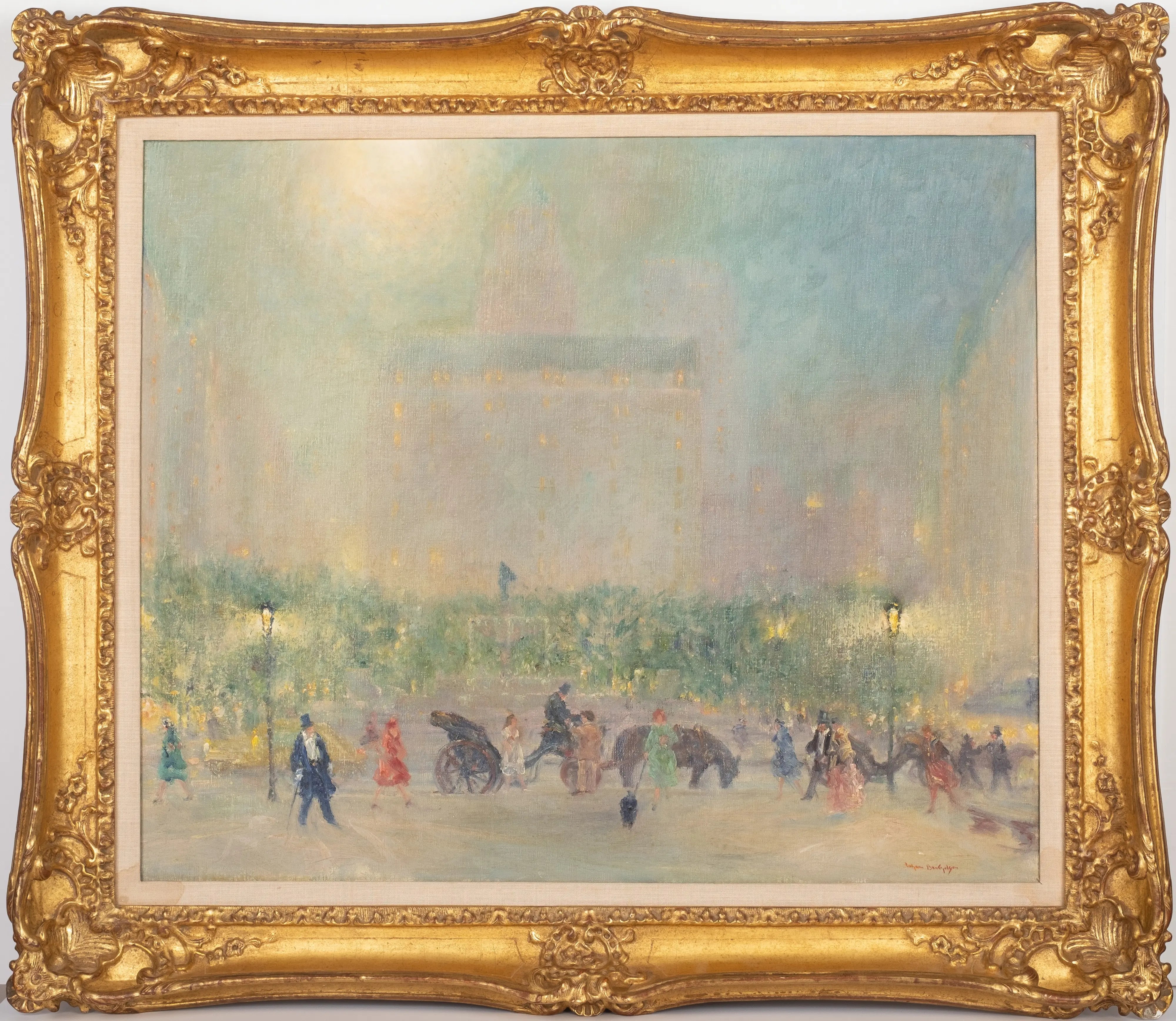 16651, Johann Berthelsen, Summer Evening, The Plaza, New York City, 1948