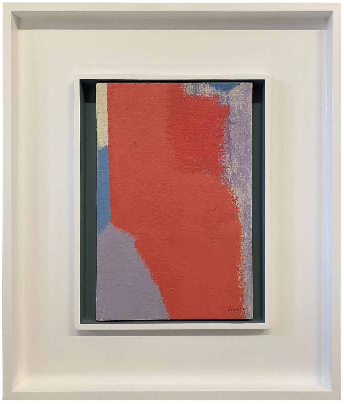16833, Carl Holty, Color Theory #562 Purple, Red, Blue, White, 1955