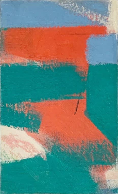 17058, Carl Holty, Color Theory: Red, White, Blue, Green #548