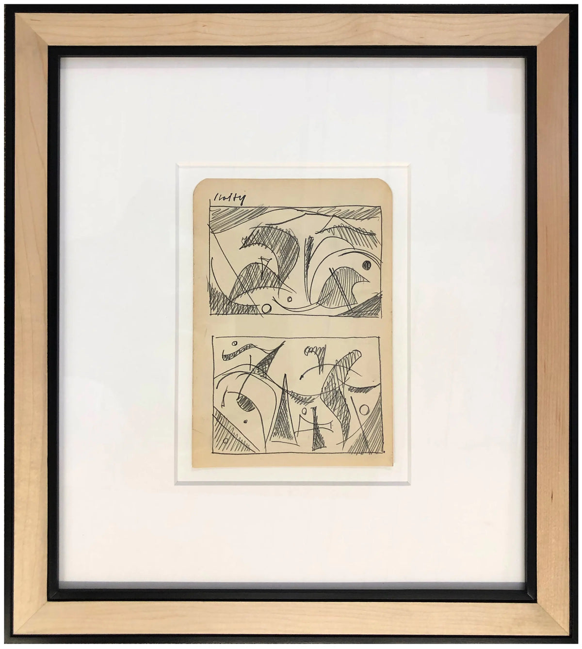 16922, Carl Holty, Forms II, Sketchbook #2, c. 1935