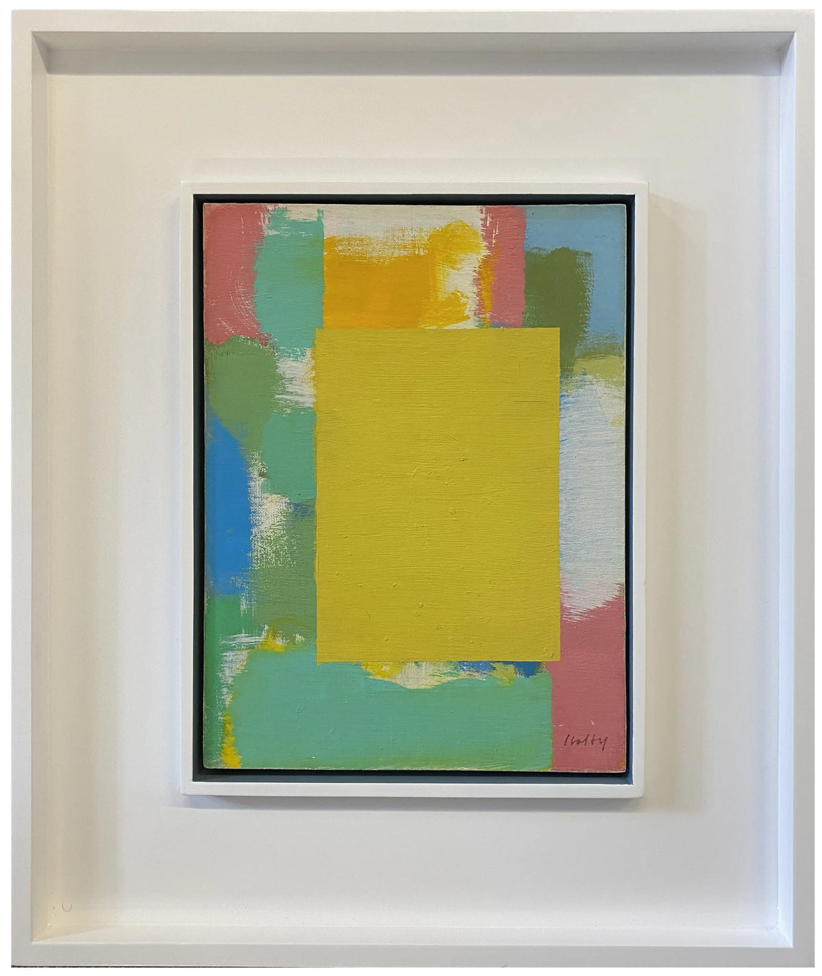 16890, Carl Holty, Color Theory, Yellow Square #6, c. 1955
