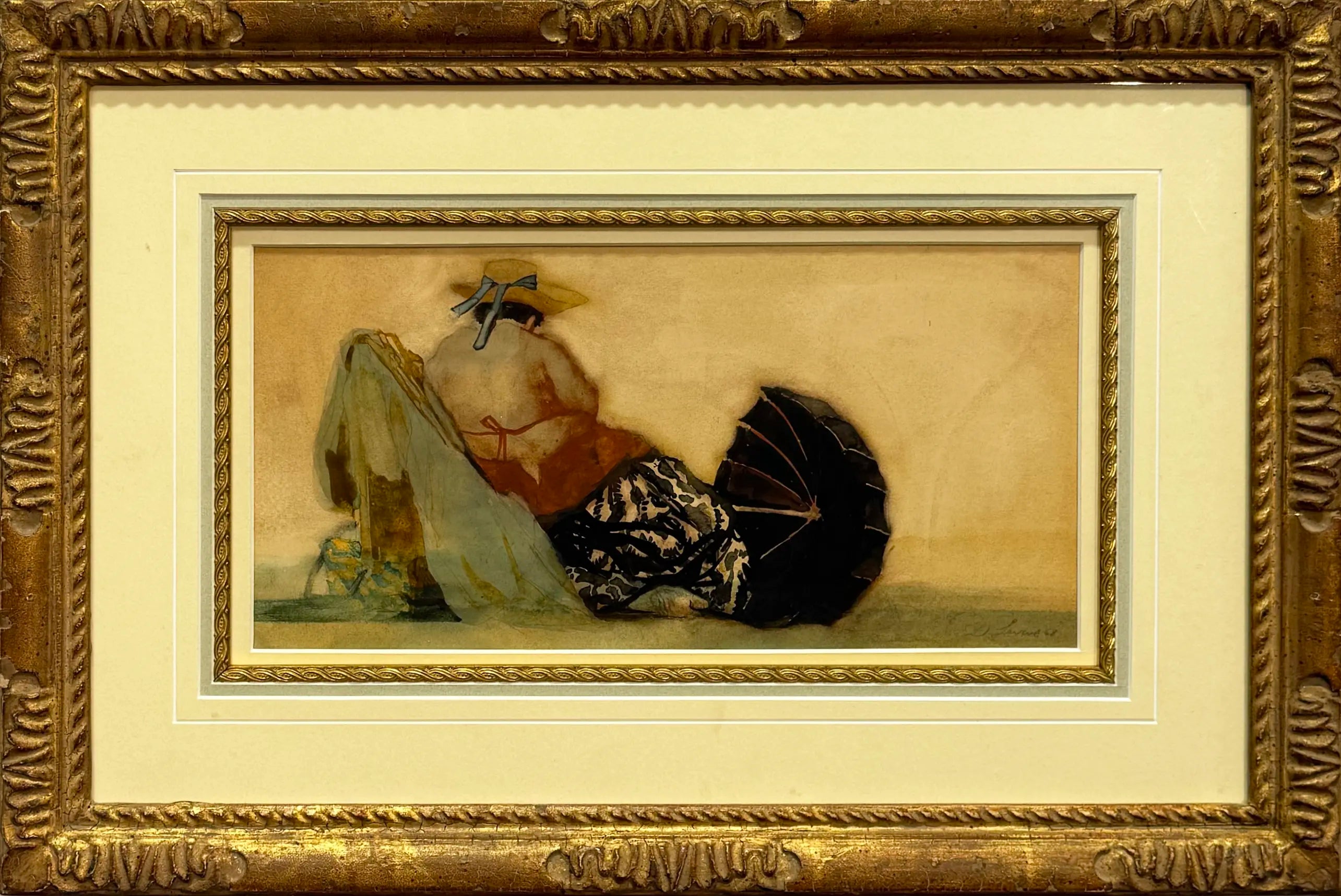 18885, David Levine, Yellow Hat, 1968