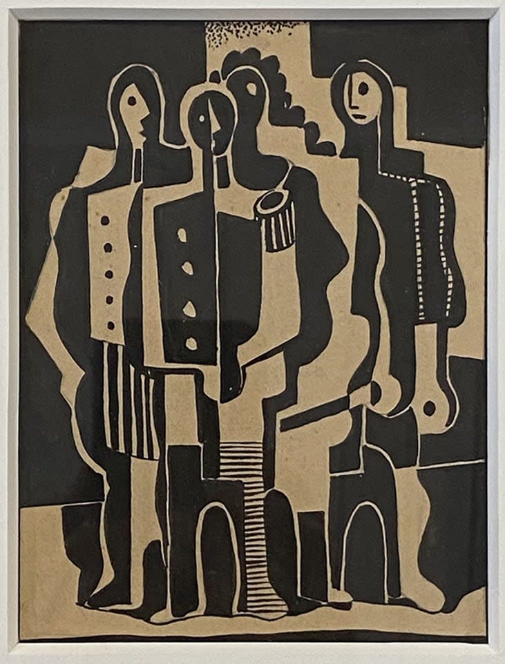 16898, Carl Holty, Paris, Four Figures, 1930