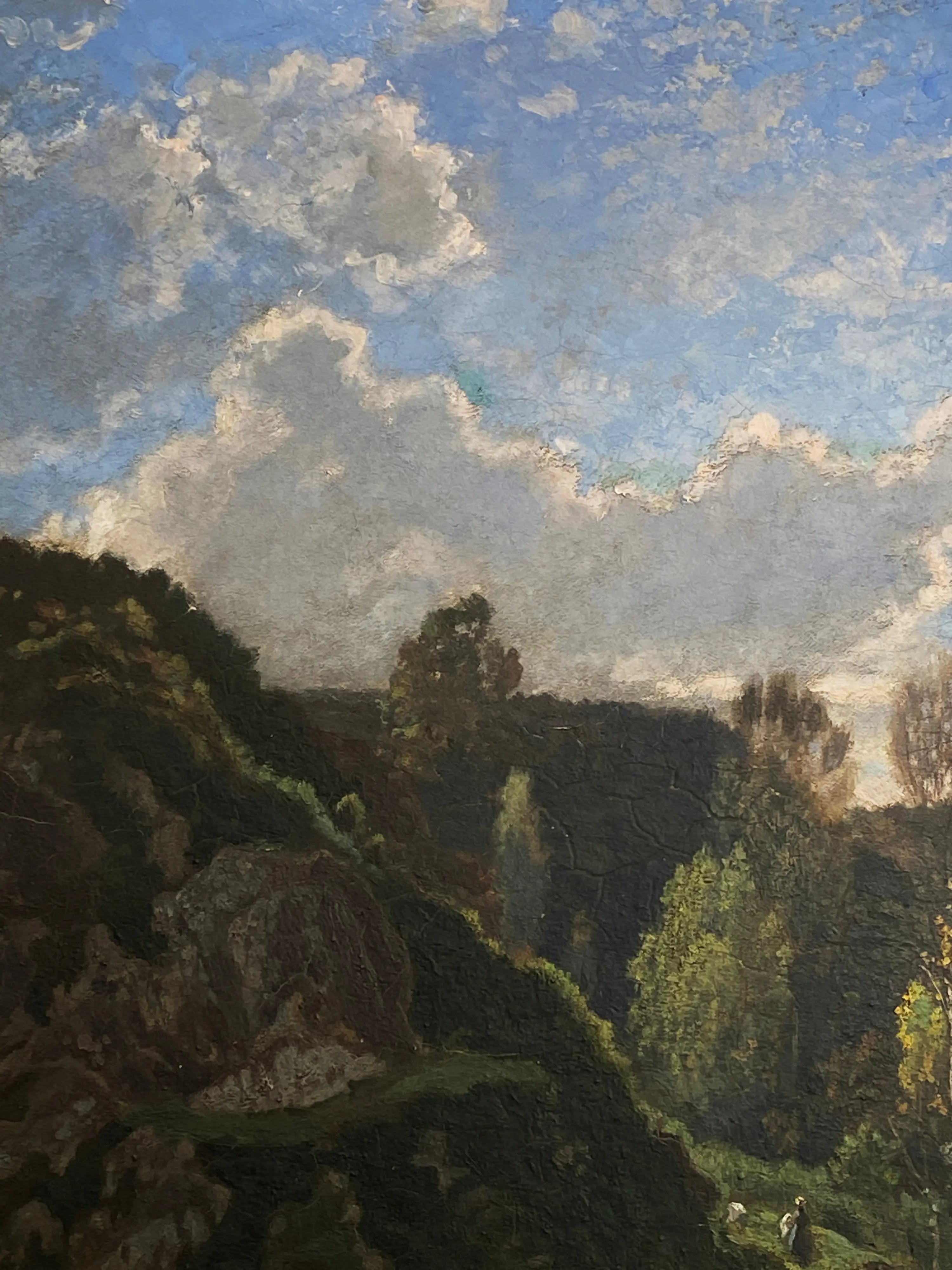 14815, Louis Herisson, Barbizon Landscape, circa 1850's