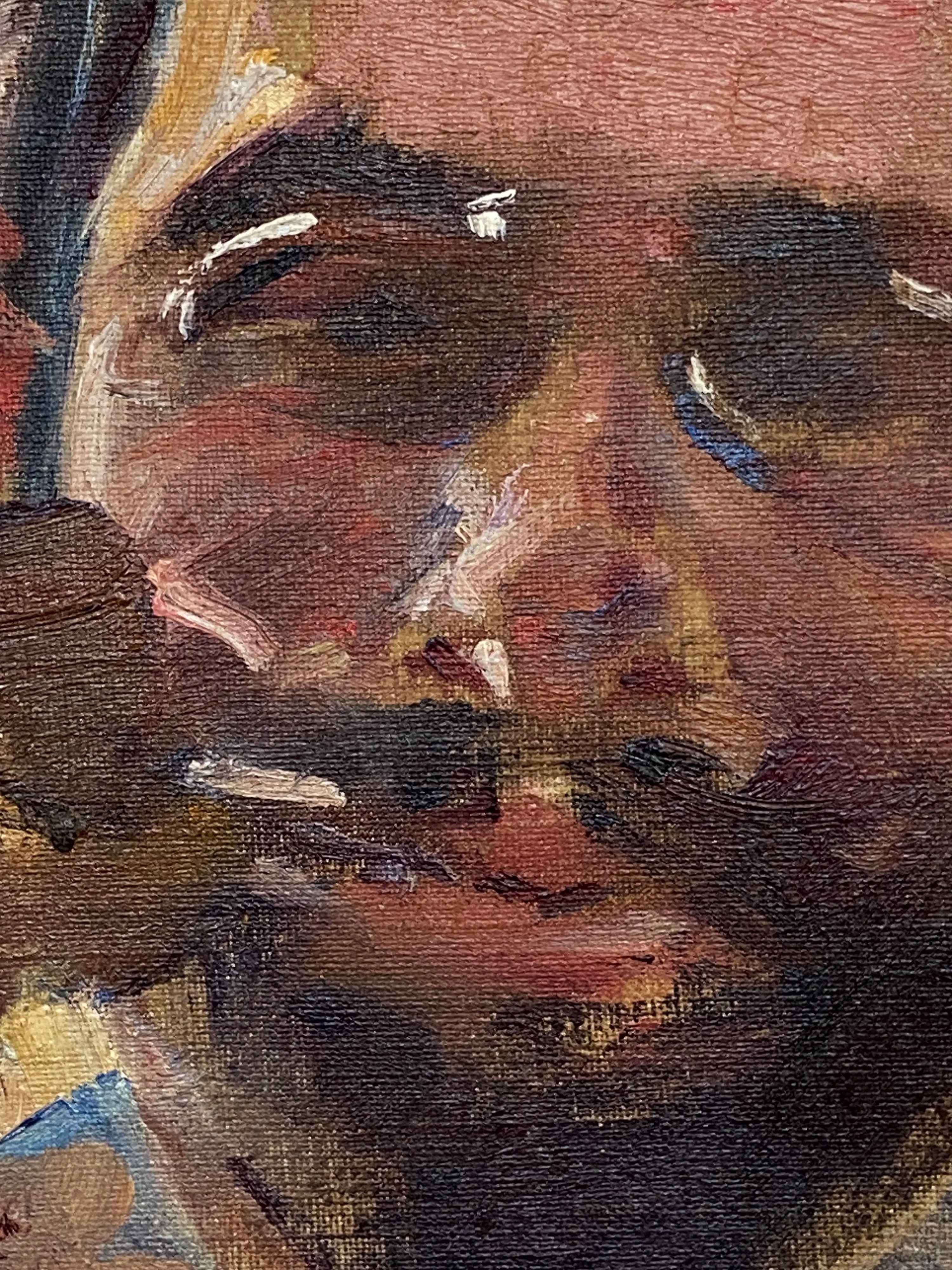 16571, Frederick Trapp Friis, Man Smoking a Pipe