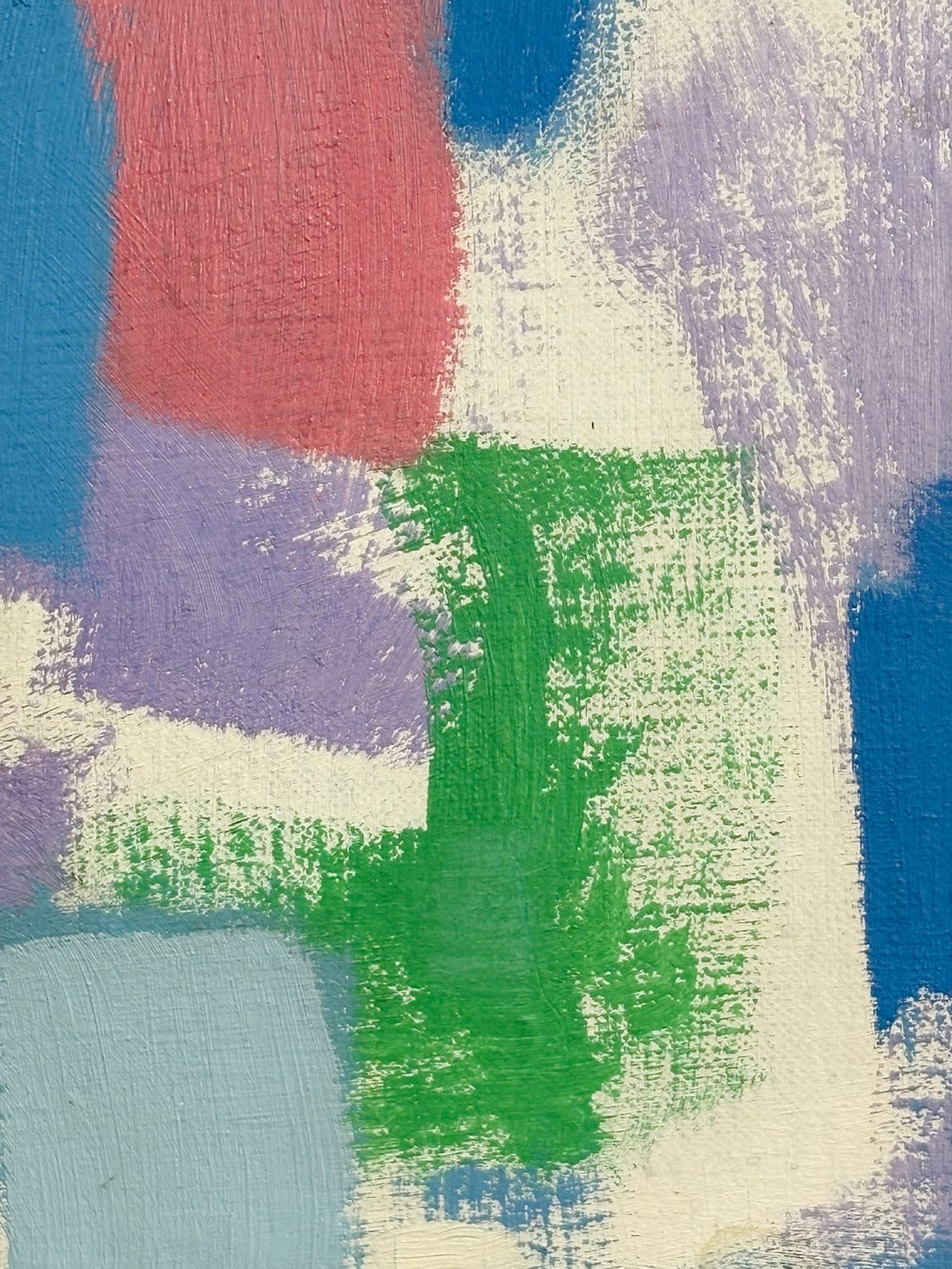 18115, Carl Holty, Color Theory Red Blue White Green, circa 1959