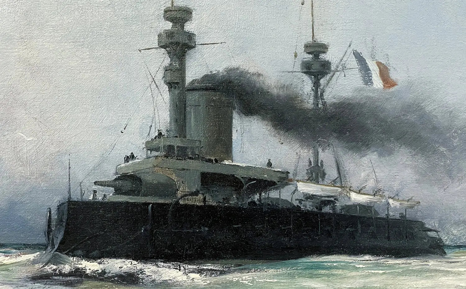 14926, Henri Edmond Rudaux, French Battleships at Sea, 1891