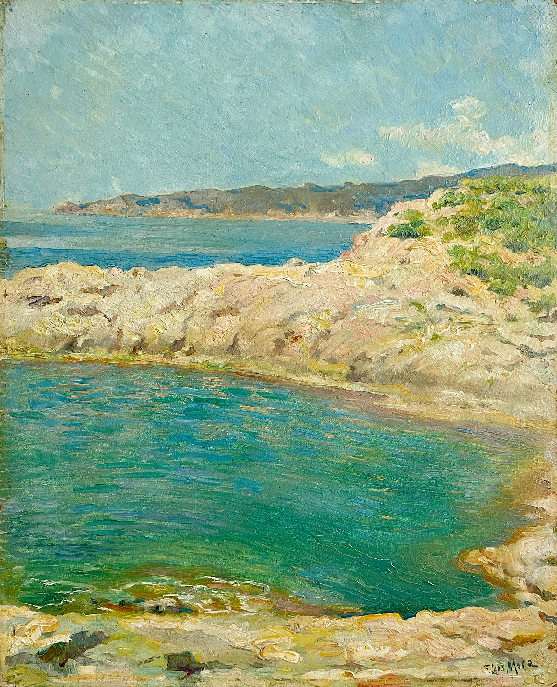 18207, Francis Luis Mora, The Opal Pool - Coast of Catalina