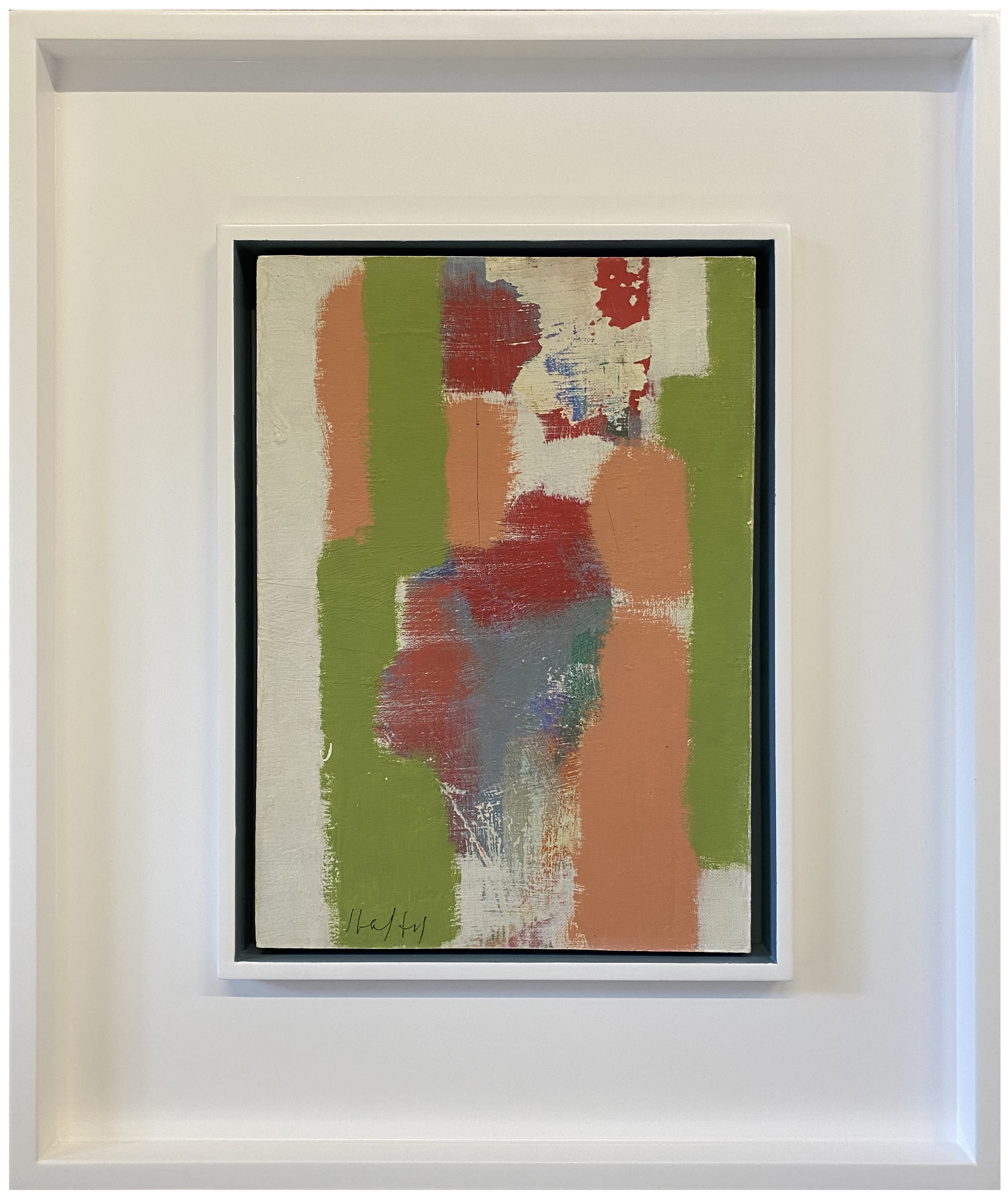 16830, Carl Holty, Color Theory #1031 White, Pink, Green, Red, Green, Blue, c. 1950