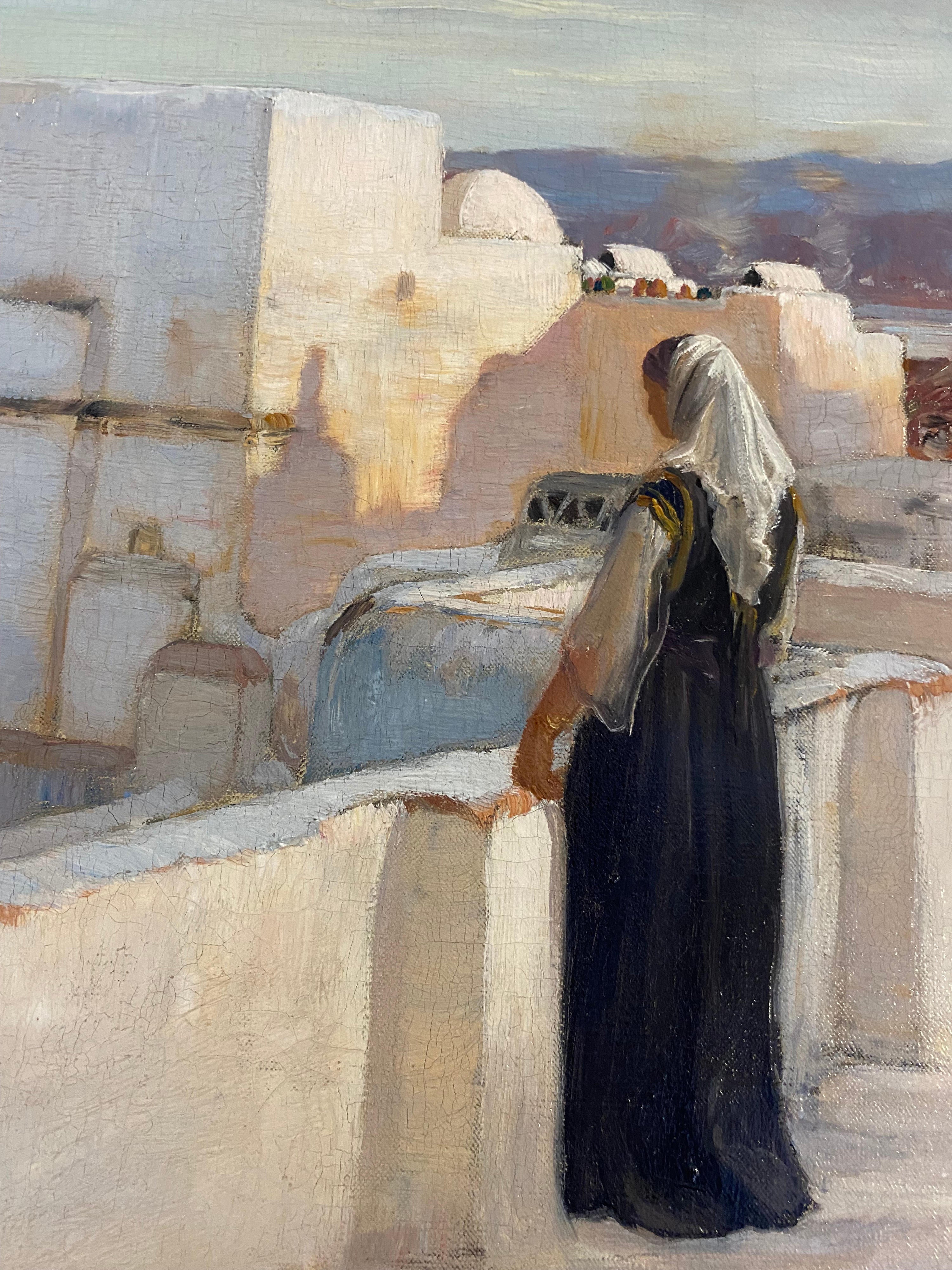 16996, Frederick Arthur Bridgman, On The Terrace, 1886