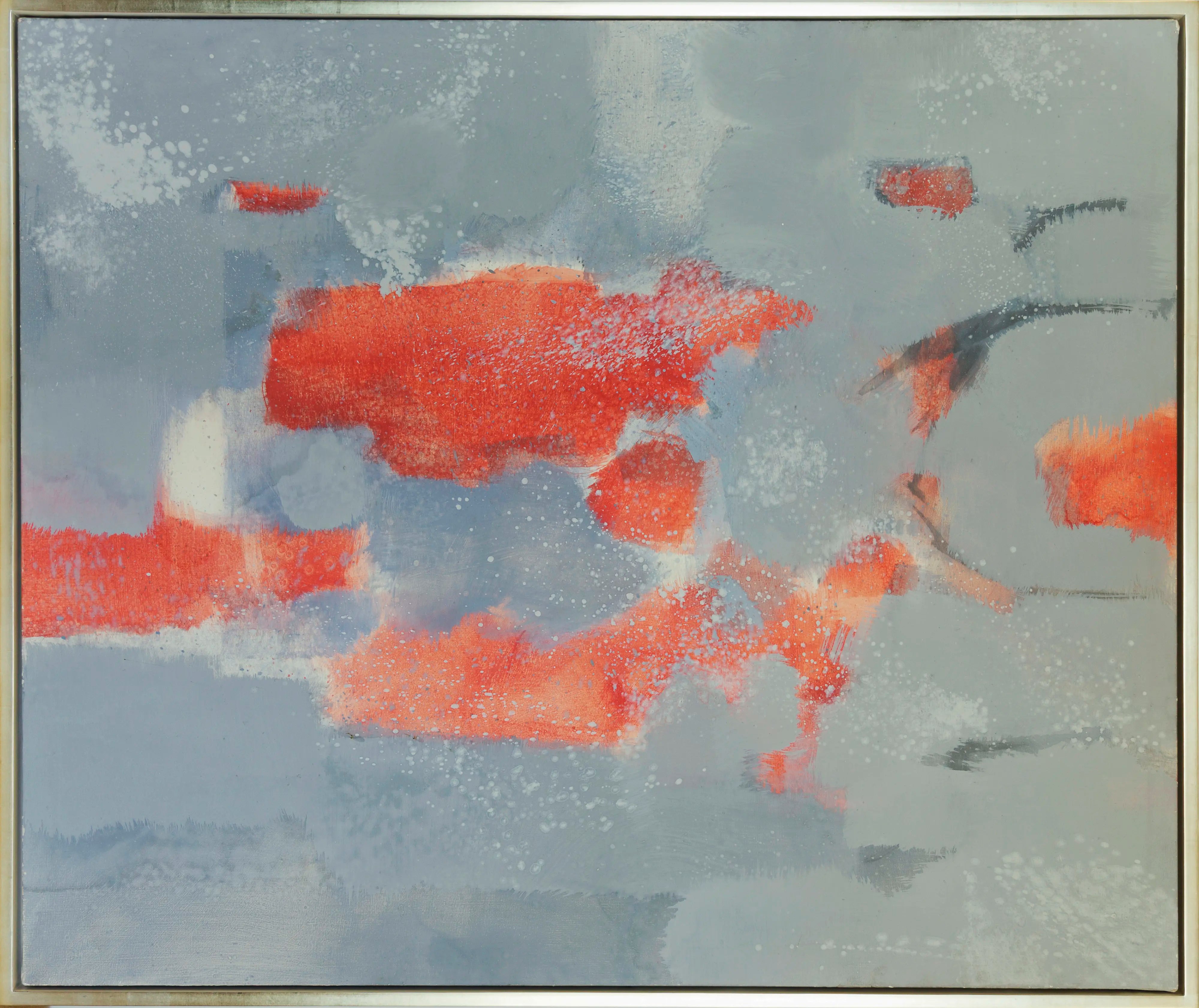 15431, Carl Holty, Red, Gray #5, 1969