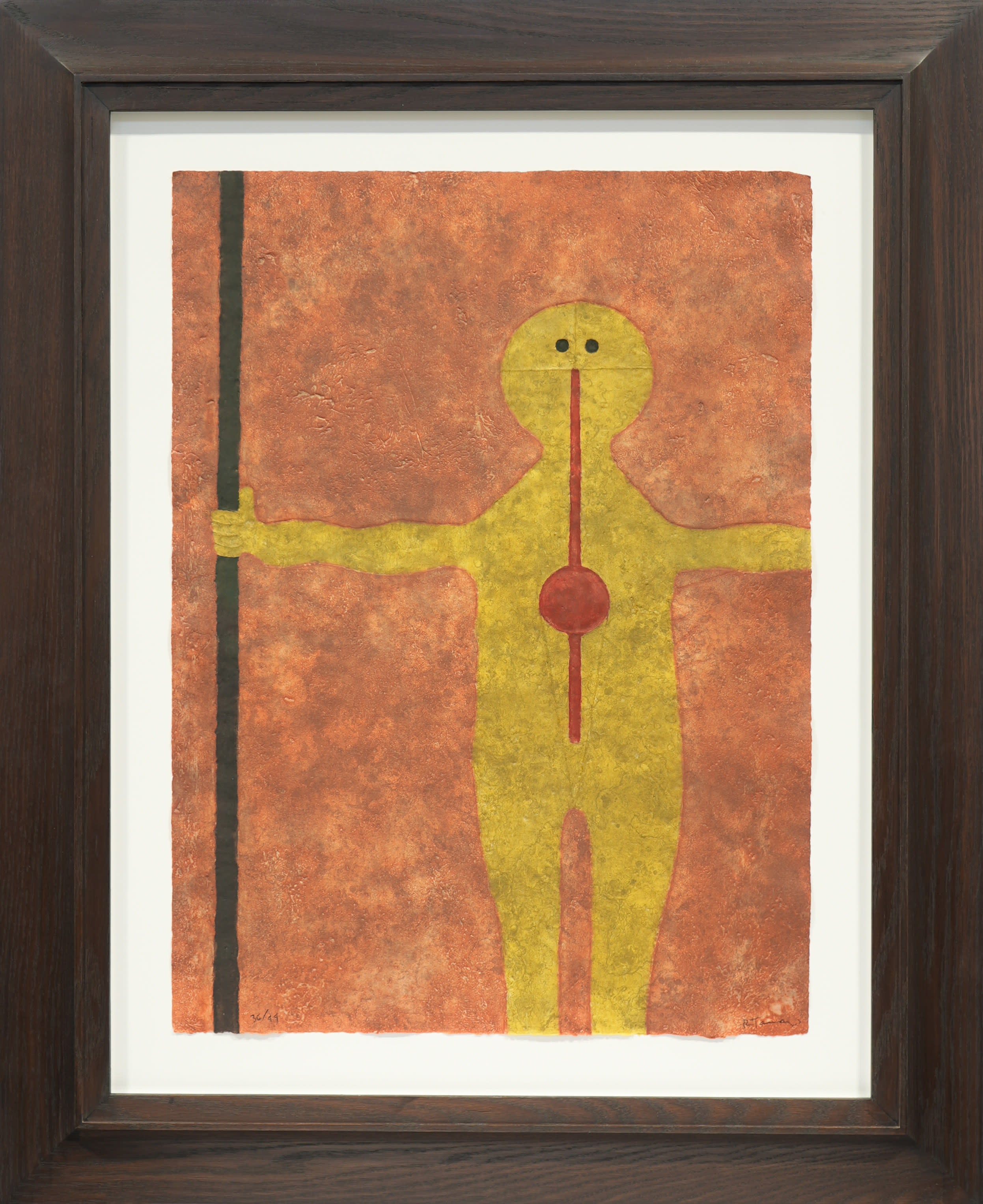 18698, Rufino Tamayo, Hombre con Baston, 1979