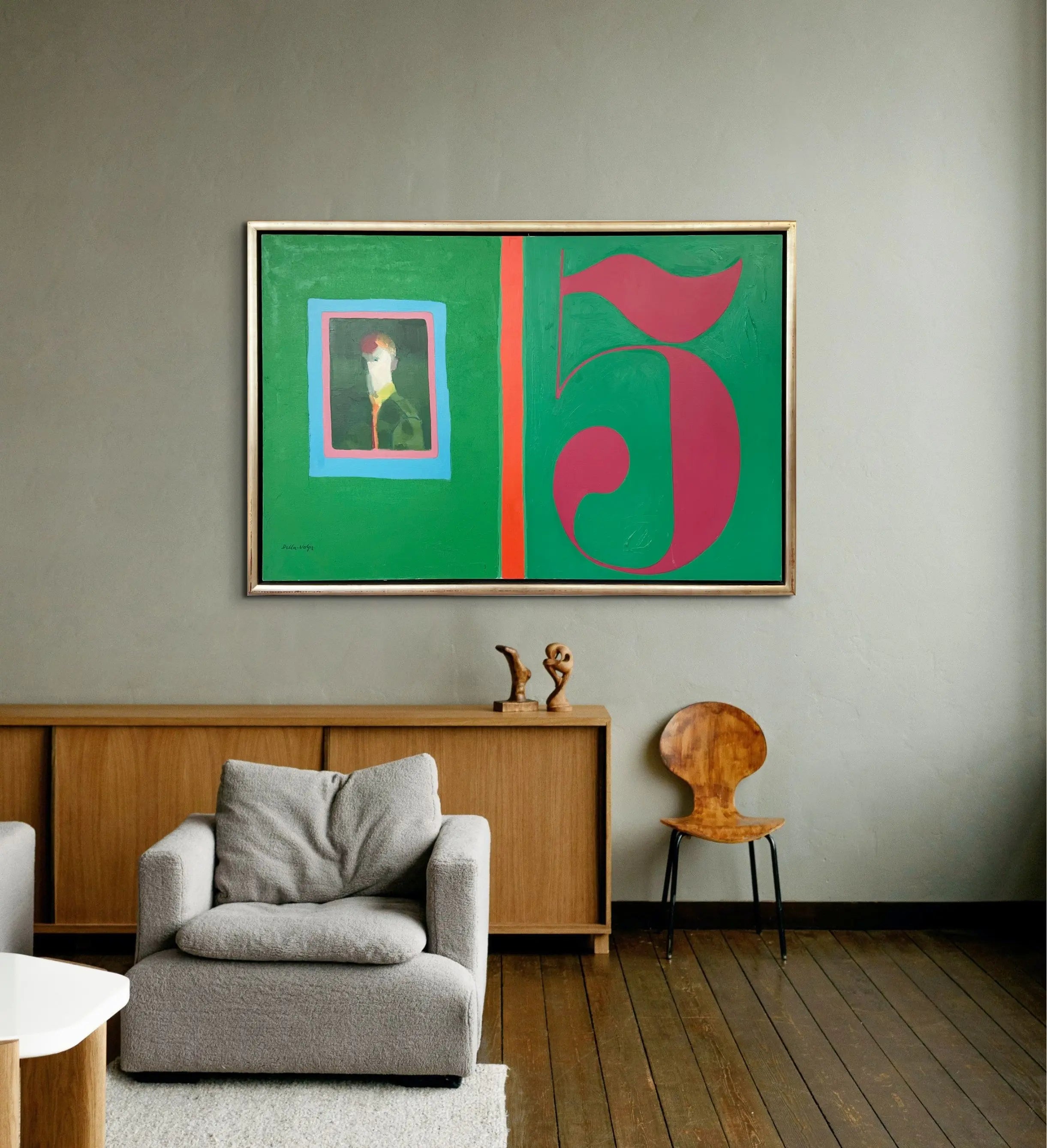 16591, Ralph Della-Volpe, Number 5 & Portrait of Jockey, 1965