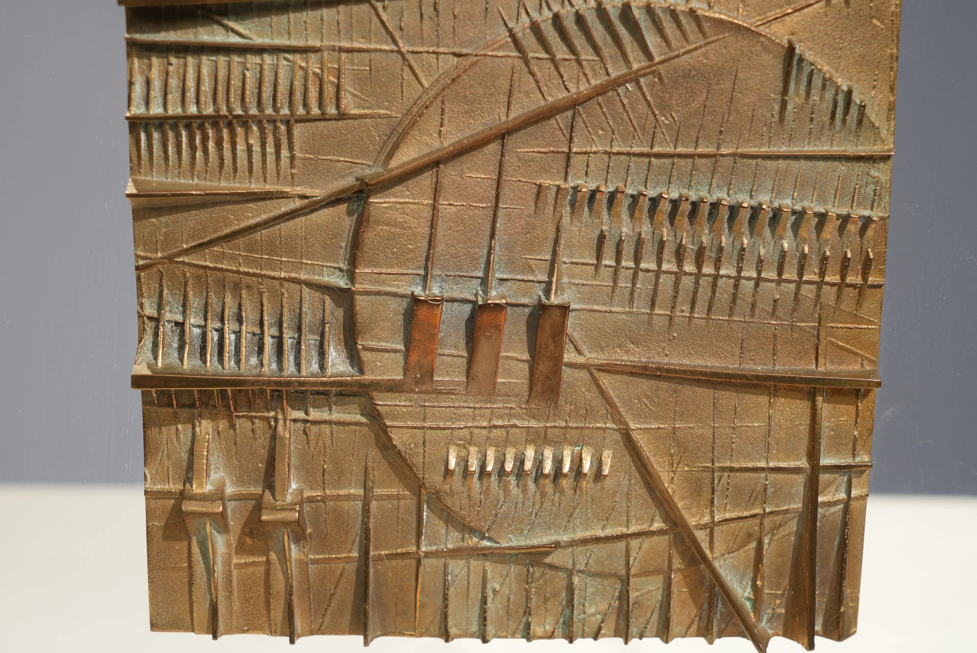 18813, Arnaldo Pomodoro, Bozetto Relief in Acrylic, circa 2000
