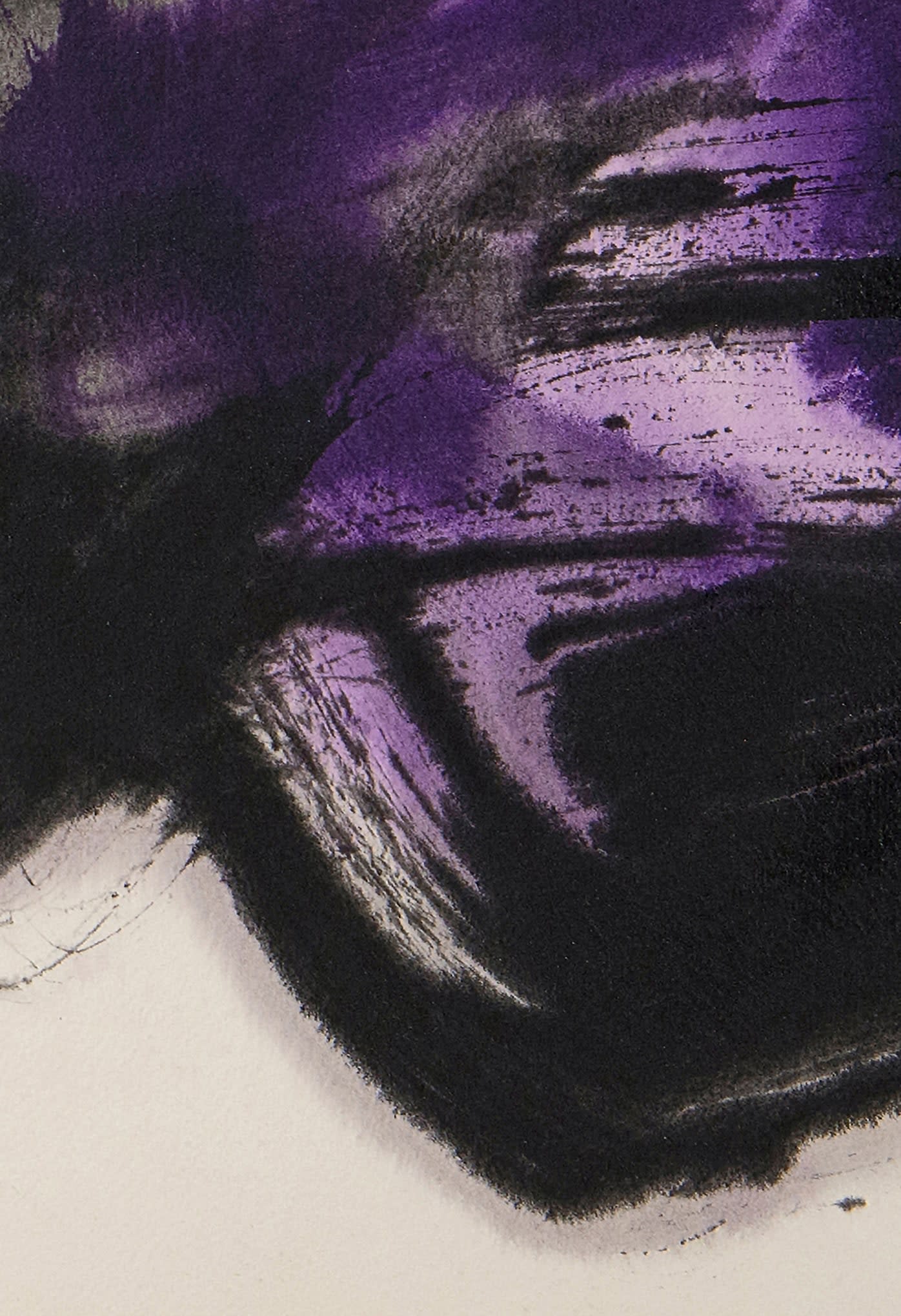 17341, Cleve Gray, Gesture: Purple, 1976