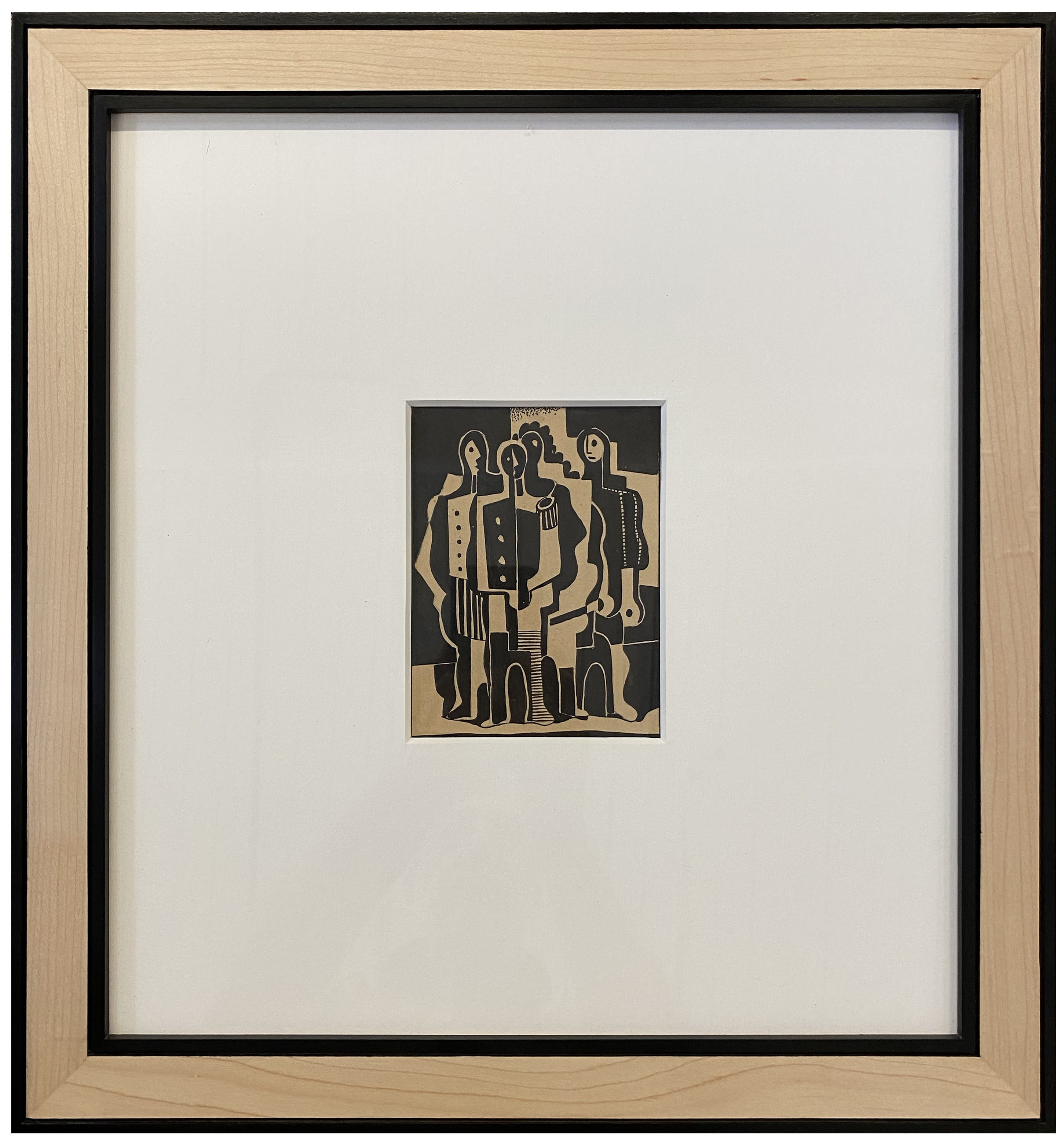 16898, Carl Holty, Paris, Four Figures, 1930