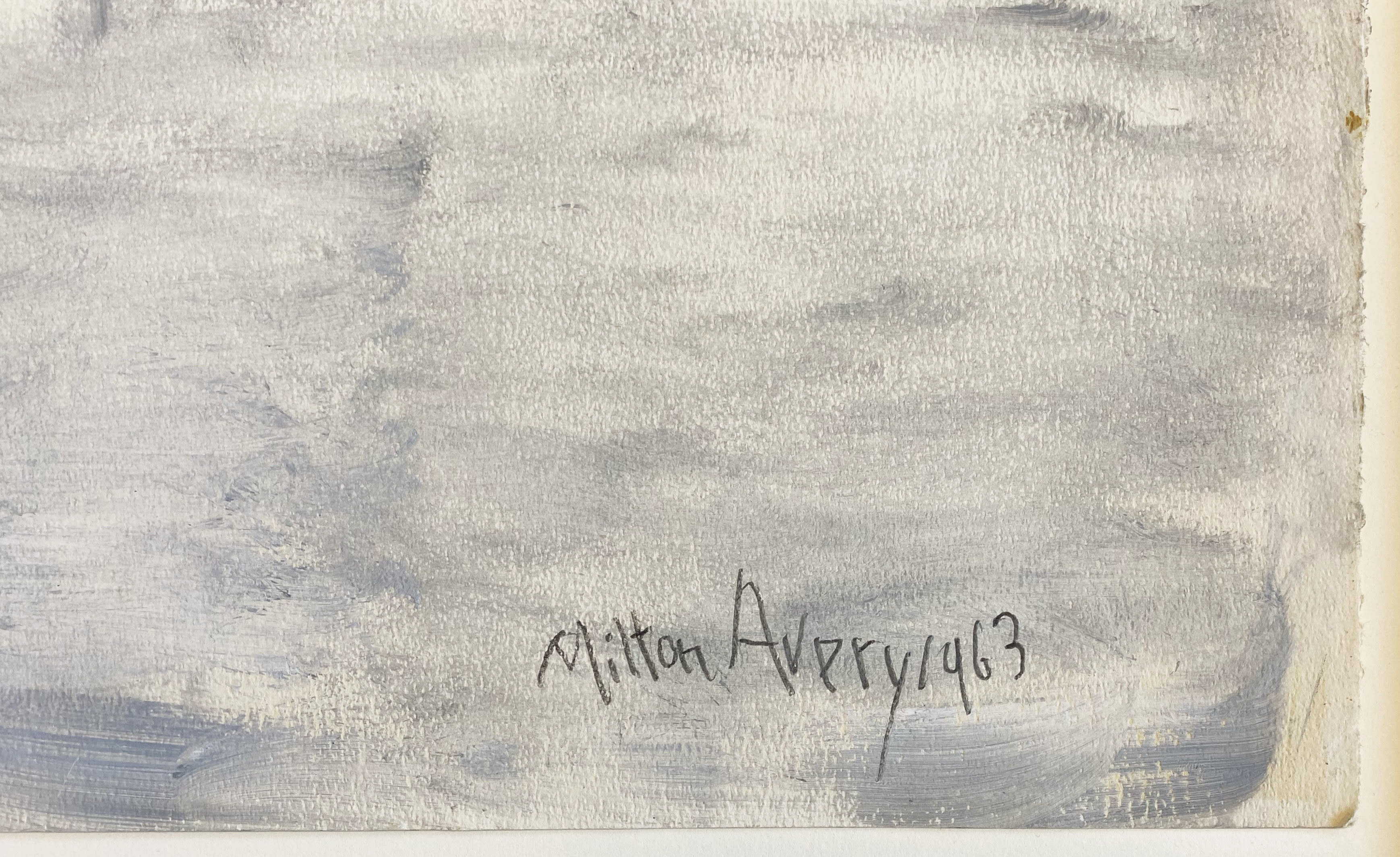 18331, Milton Avery, Three Sheep in a Meadow, 1963