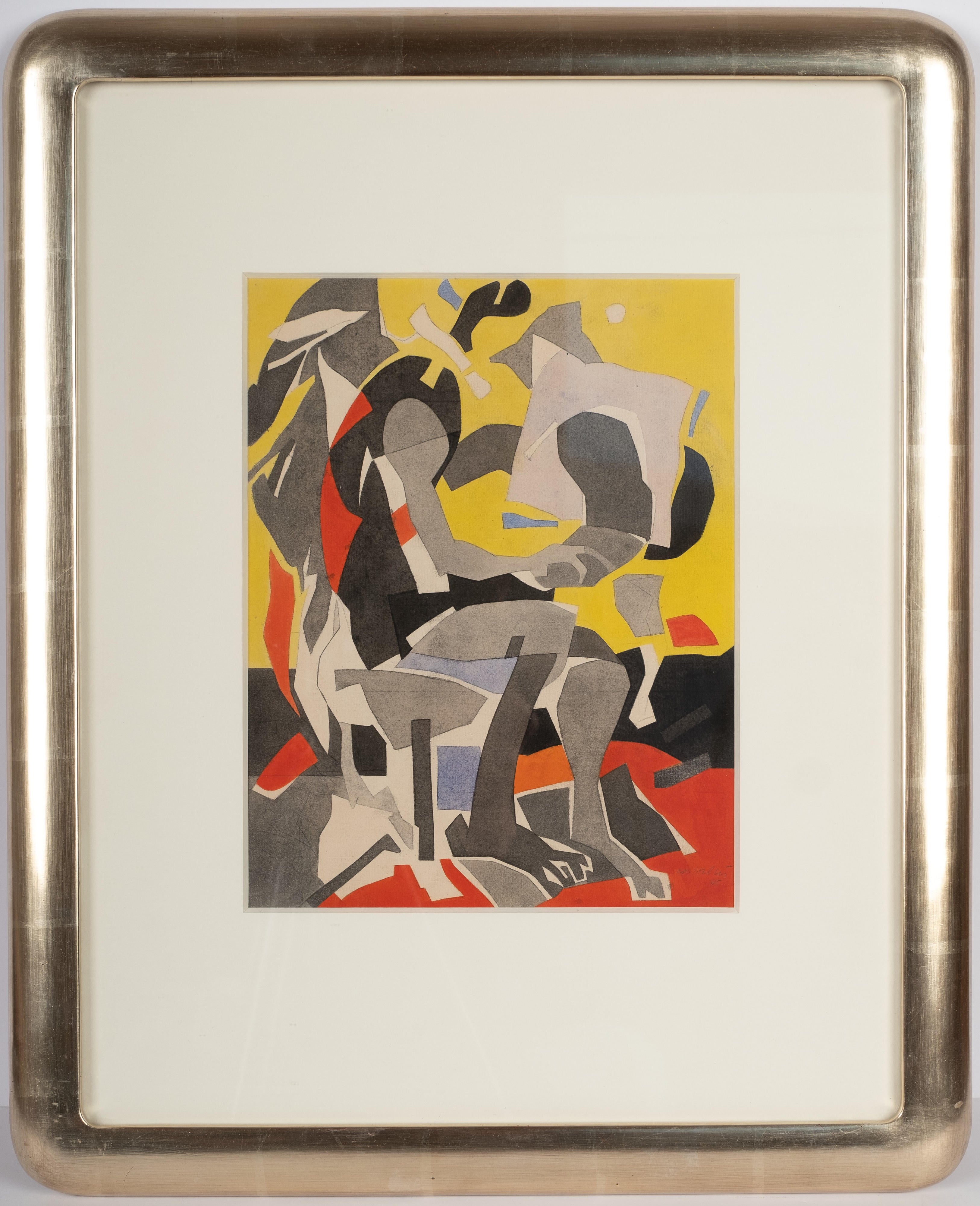 16470, Carl Holty, Seated Figure, 1945