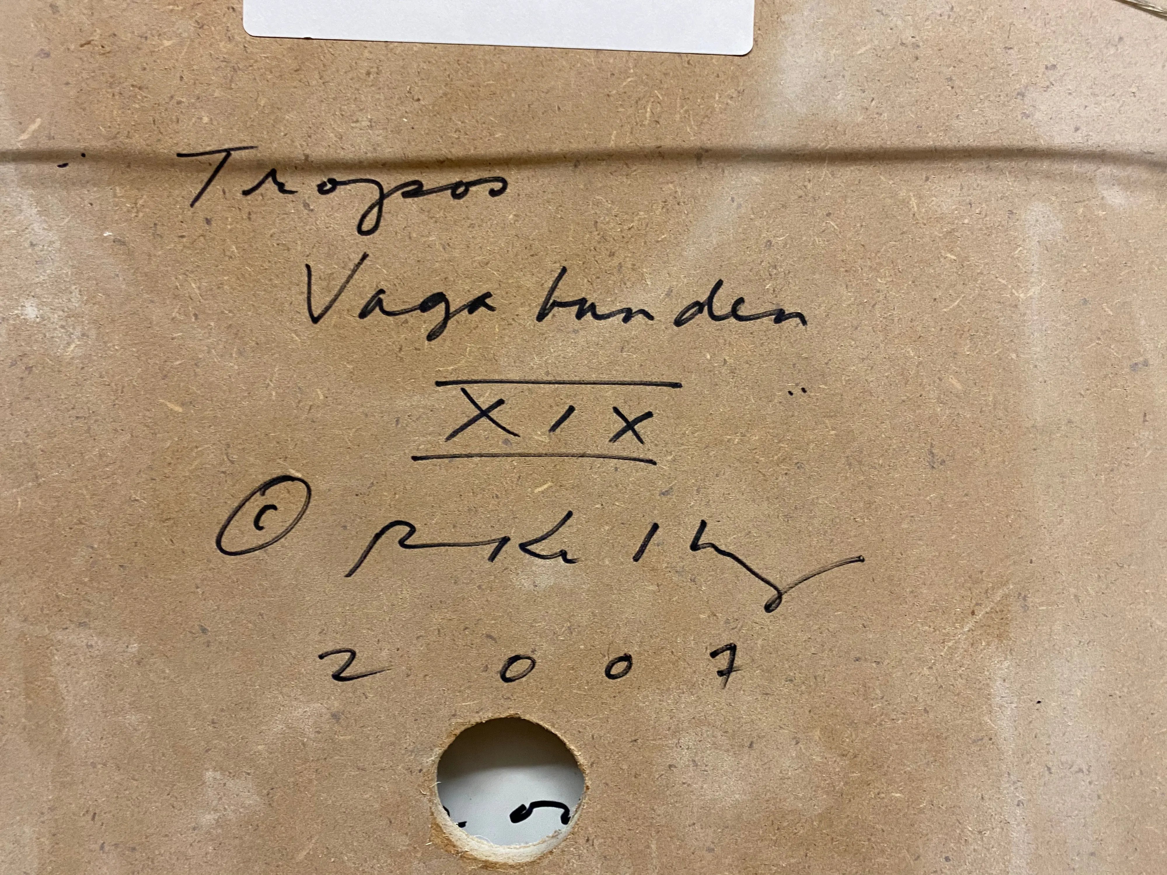 14840, Robert Kelly, Tropos Vagabunden XIX, 2007