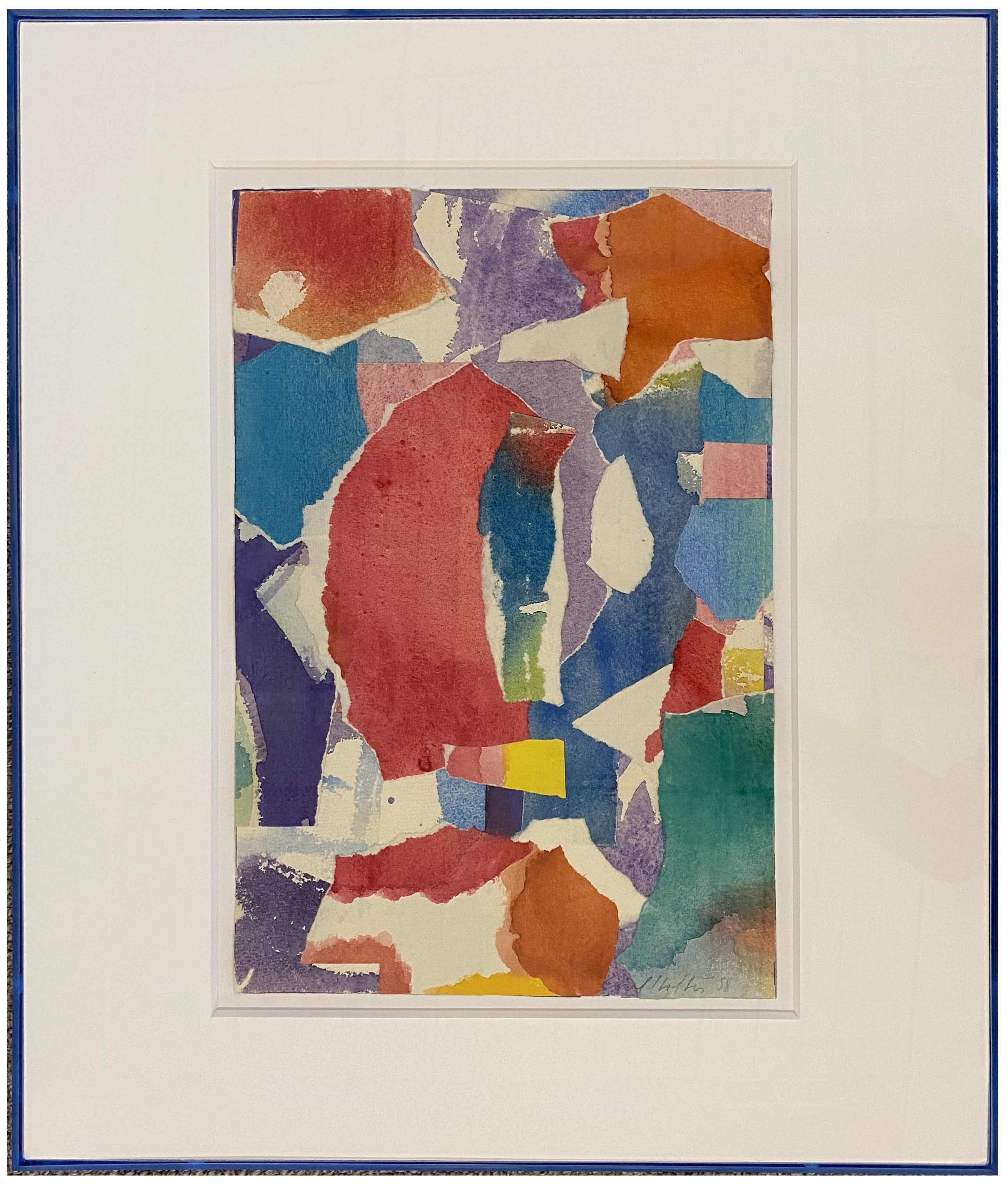 16797, Carl Holty, Collage #389, 1958