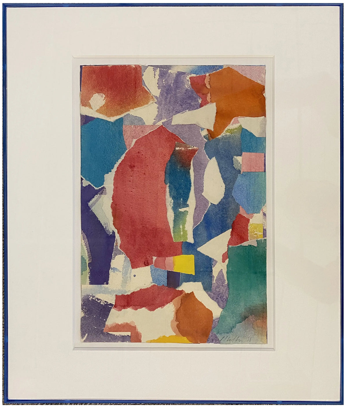 16797, Carl Holty, Collage #389, 1958