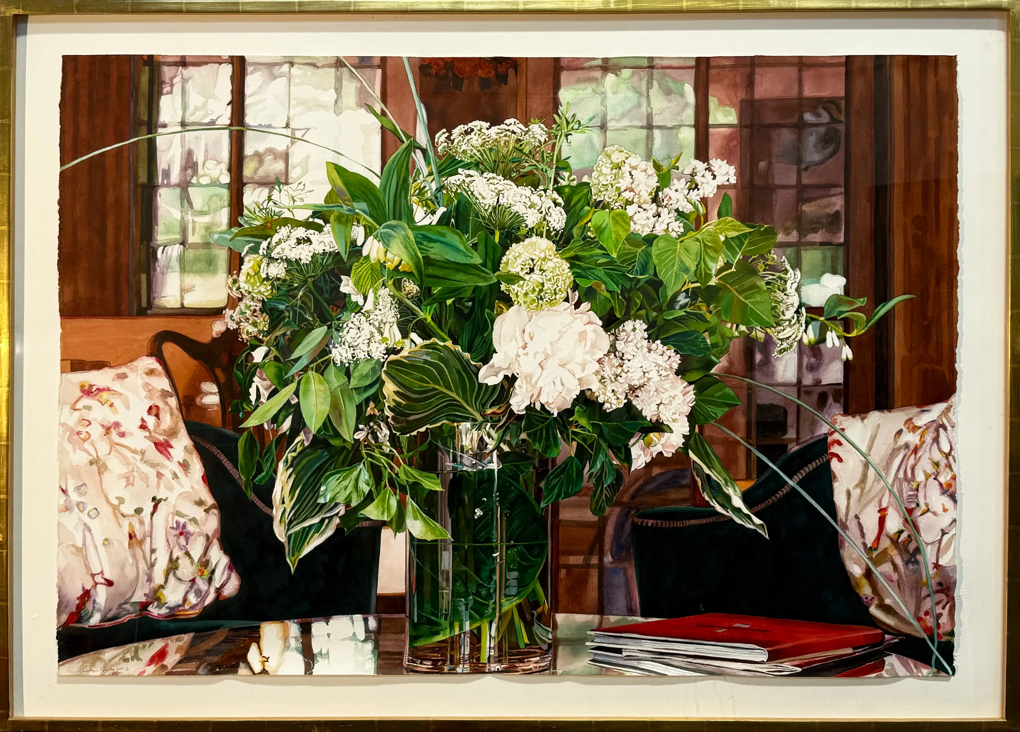 18840, Carolyn Brady, Grand White Flower Bouquet, New York, 2001