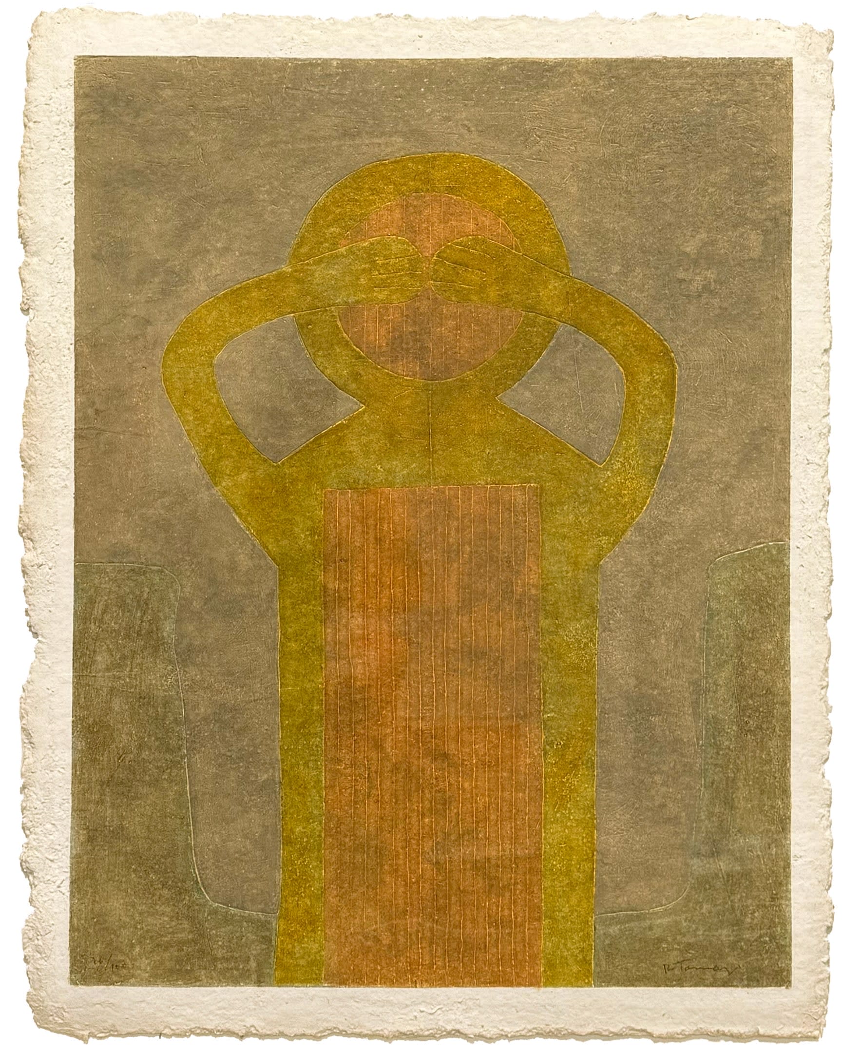 18795, Rufino Tamayo, Vergonzoso (Bashful), 1983