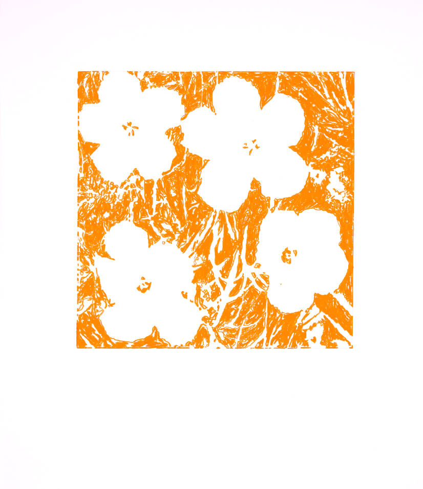 13407, John Zinsser, After Andy Warhol, Flowers, 1964 (Orange Version), 2011