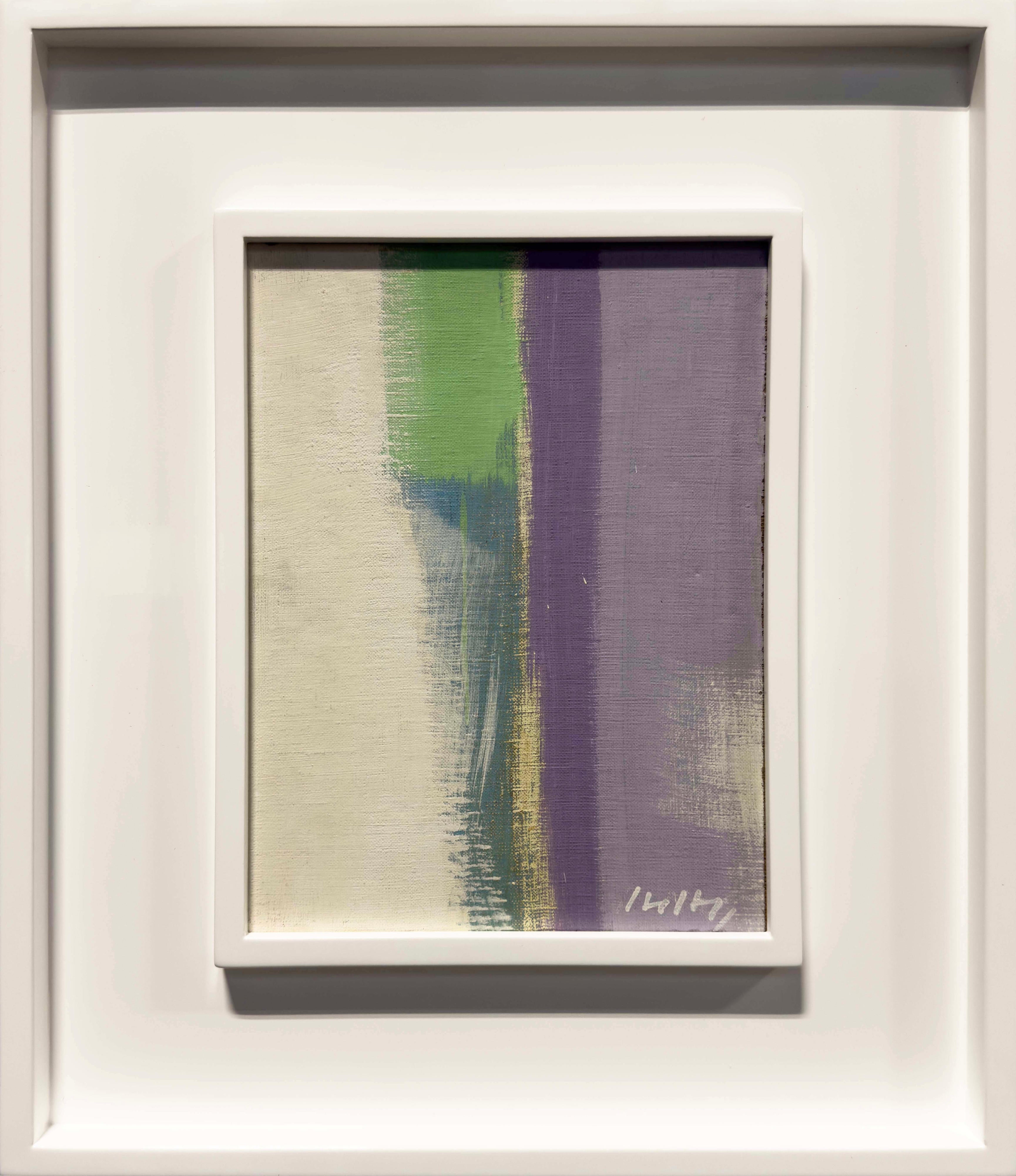 18630, Carl Holty, Color Theory White Purple Green, 1972