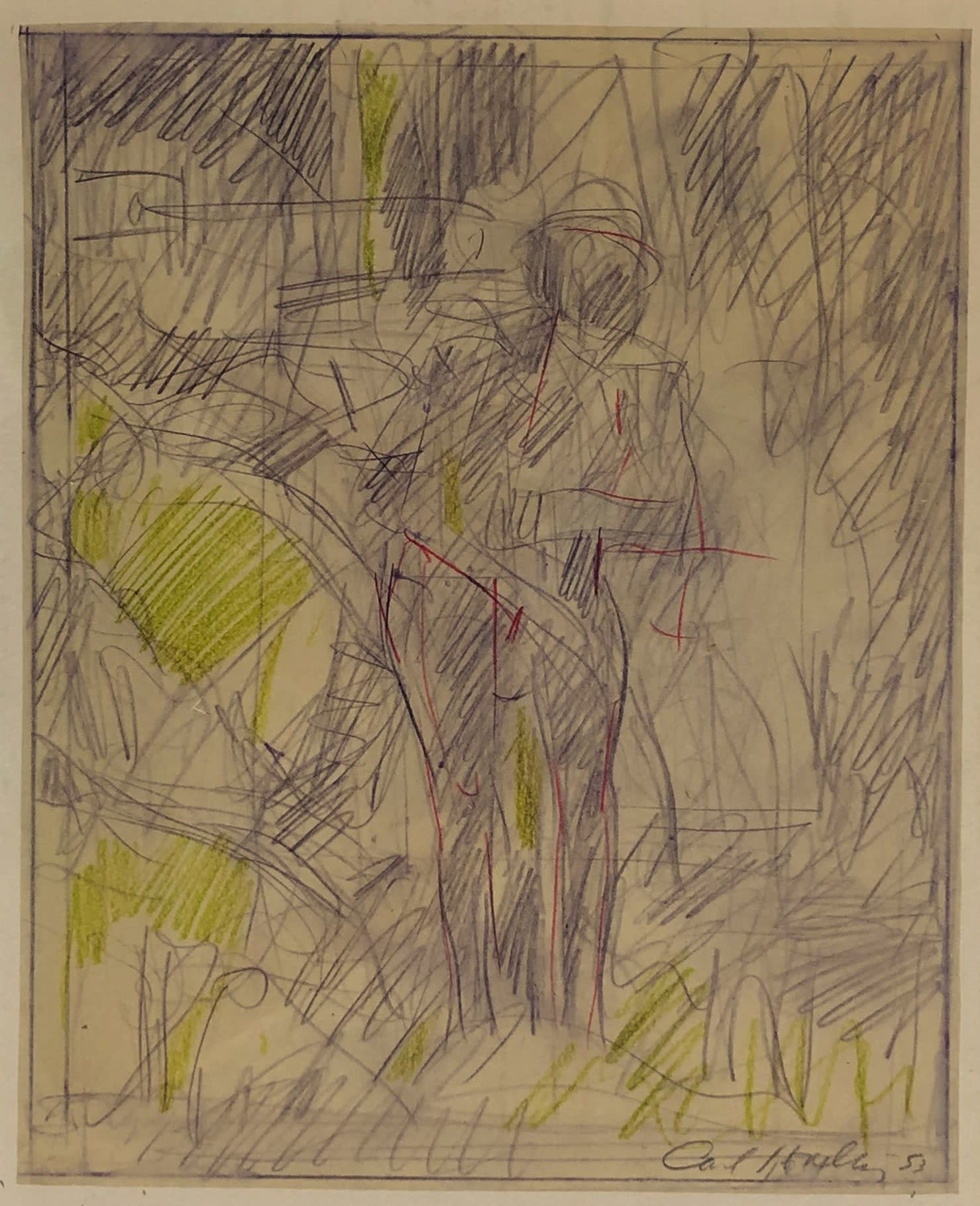16856, Carl Holty, Bather #361, 1953