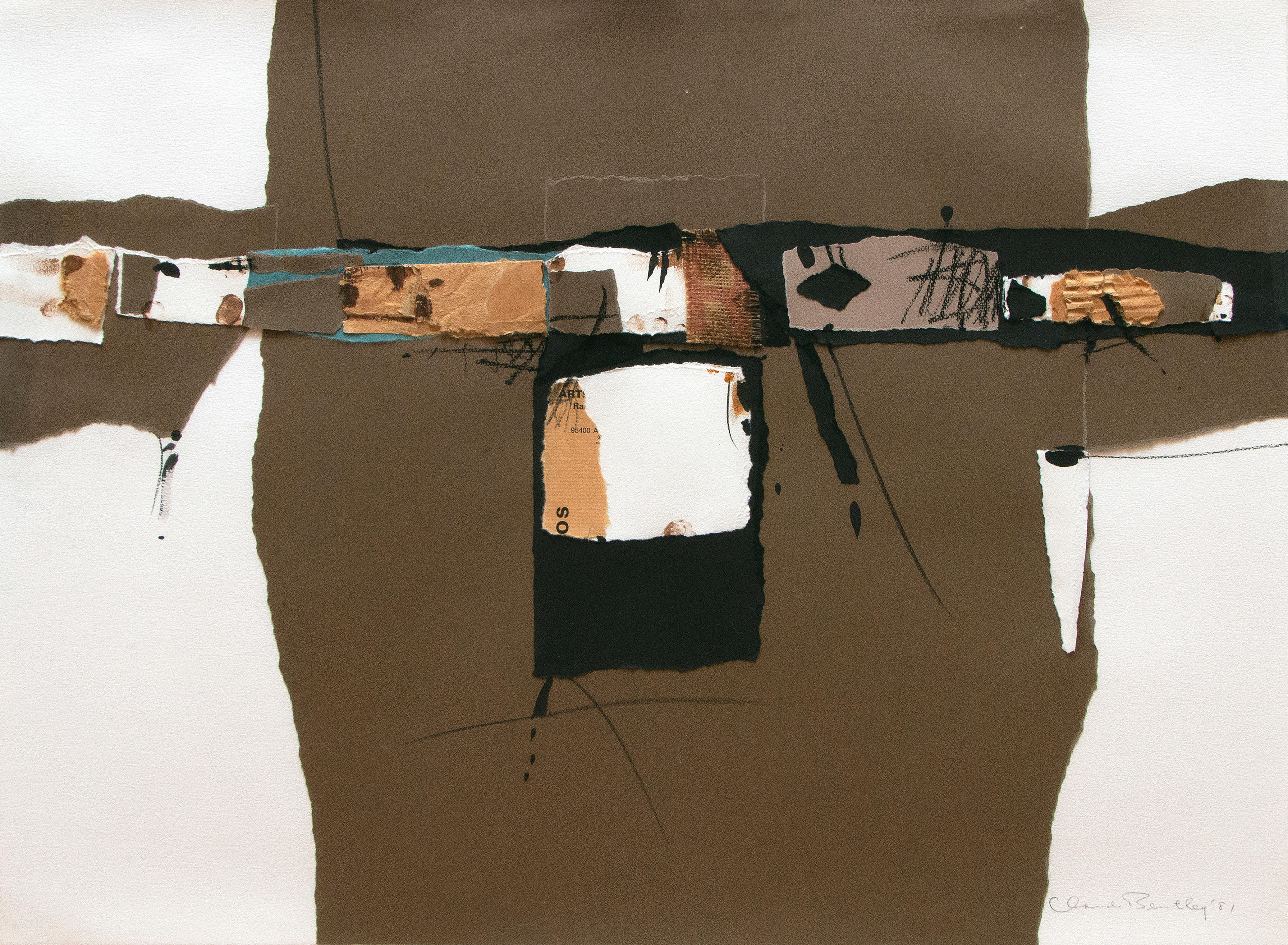 17227, Claude Bentley, Untitled Collage, 1981
