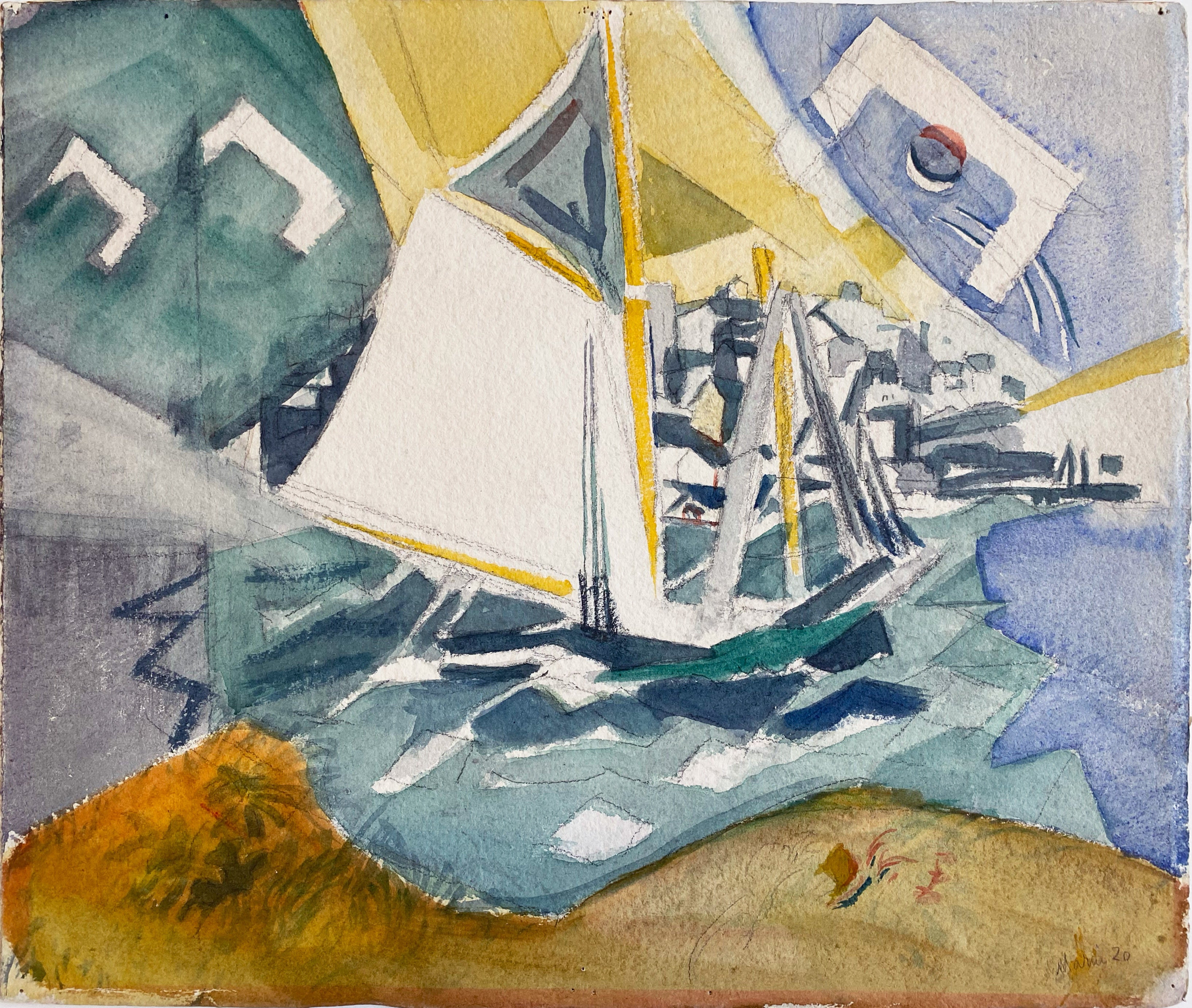 18298, John Marin, Fishing Boats, Stonington Harbor, Maine, 1920