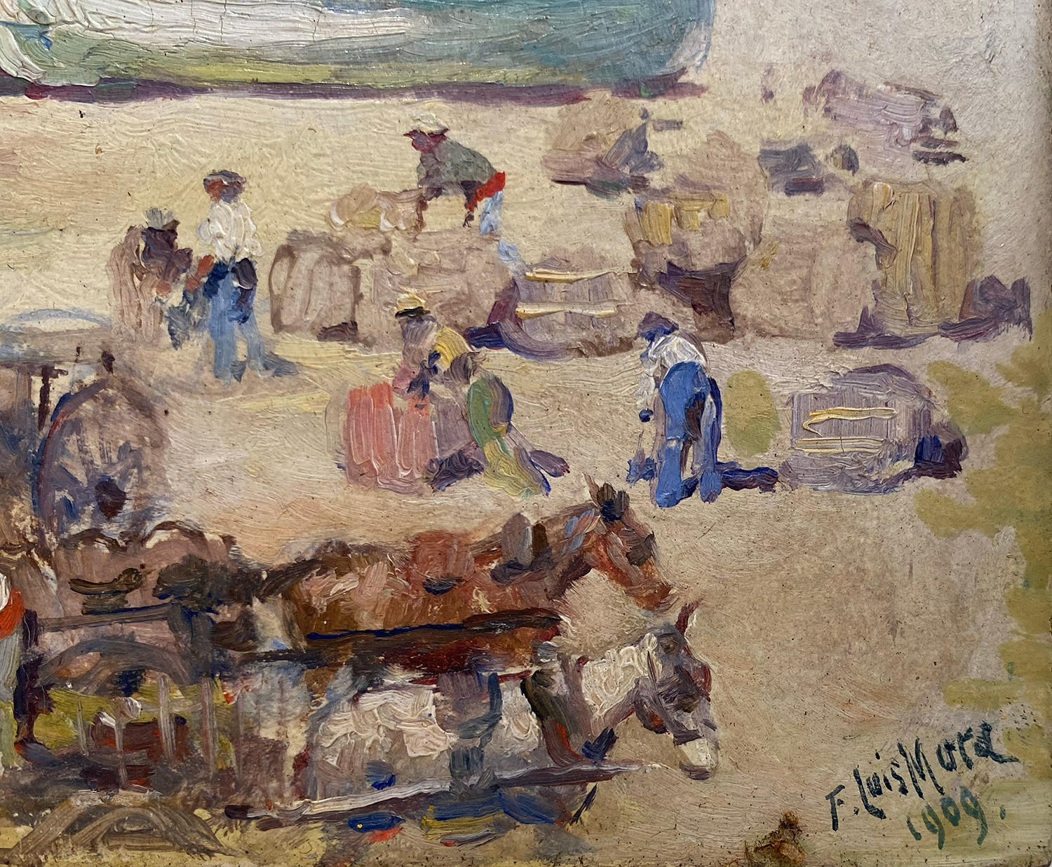 18205, Francis Luis Mora, Playa con Llüats, 1909