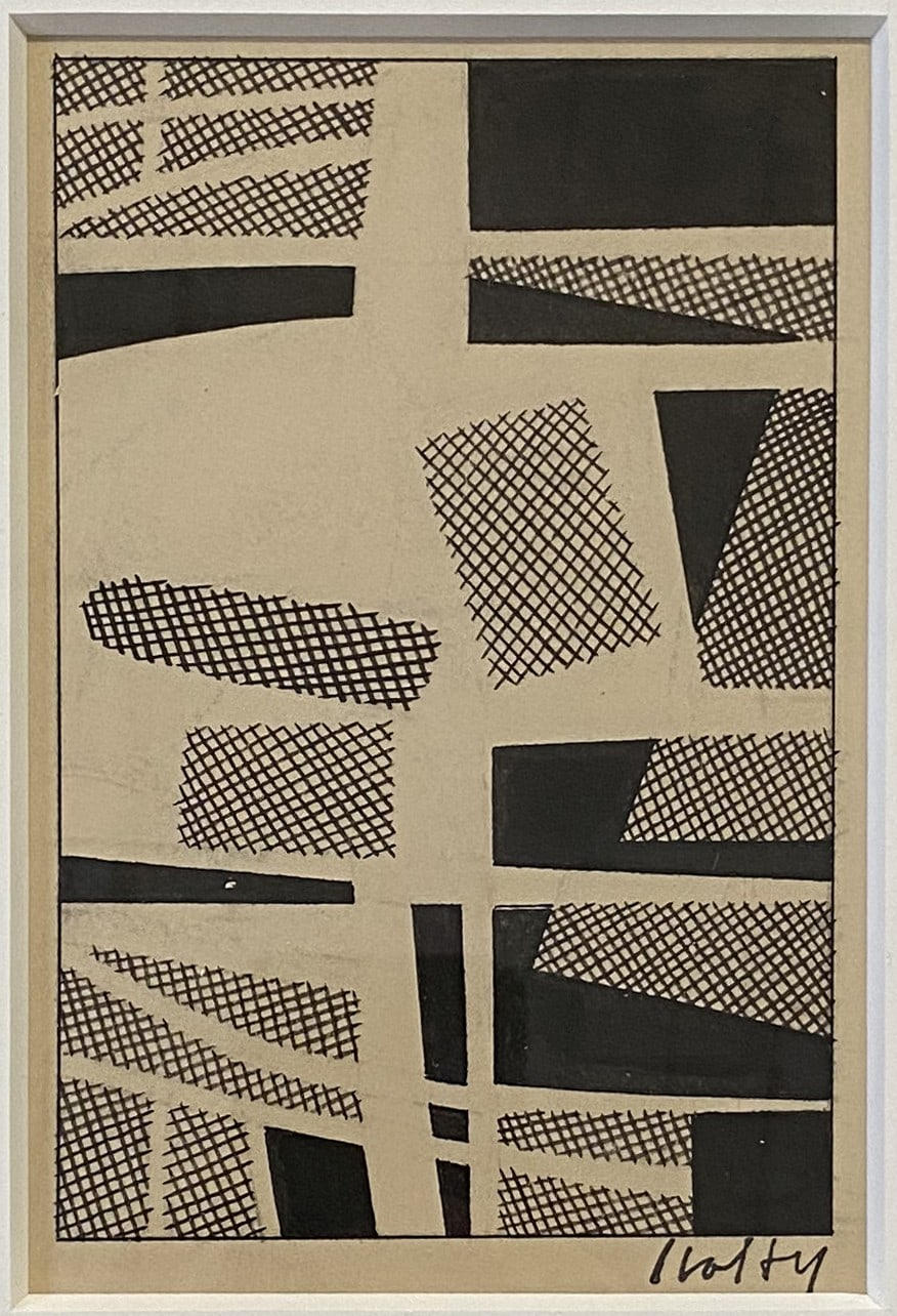 17042, Carl Holty, Ink Study III B Sketchbook #4, c. 1935