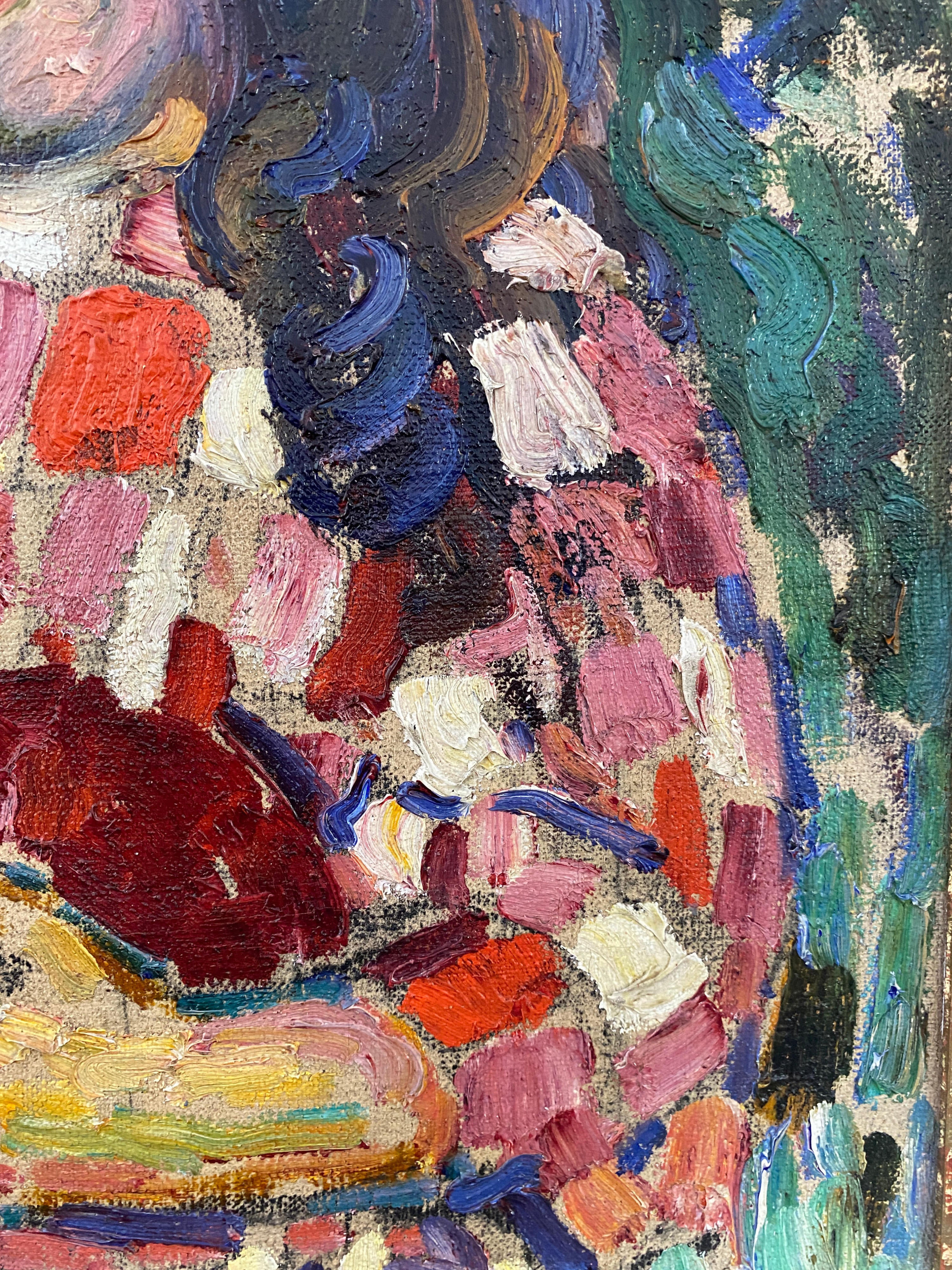 18587, Augustin Carrera, Girl Gathering Flowers, 1910