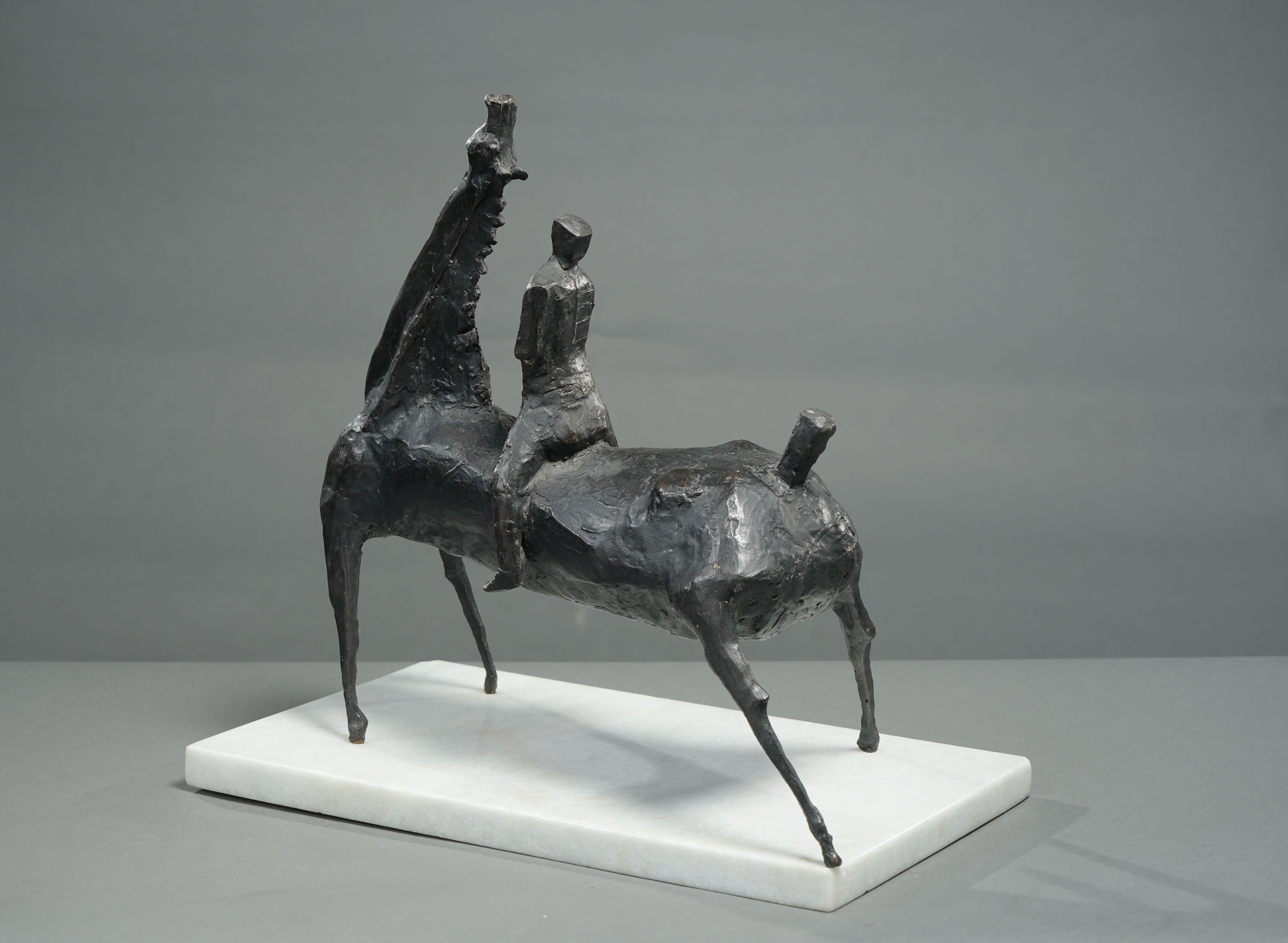 18598, Heriberto Juárez, Caballo con Jinete Viendo las Estrellas, 1973