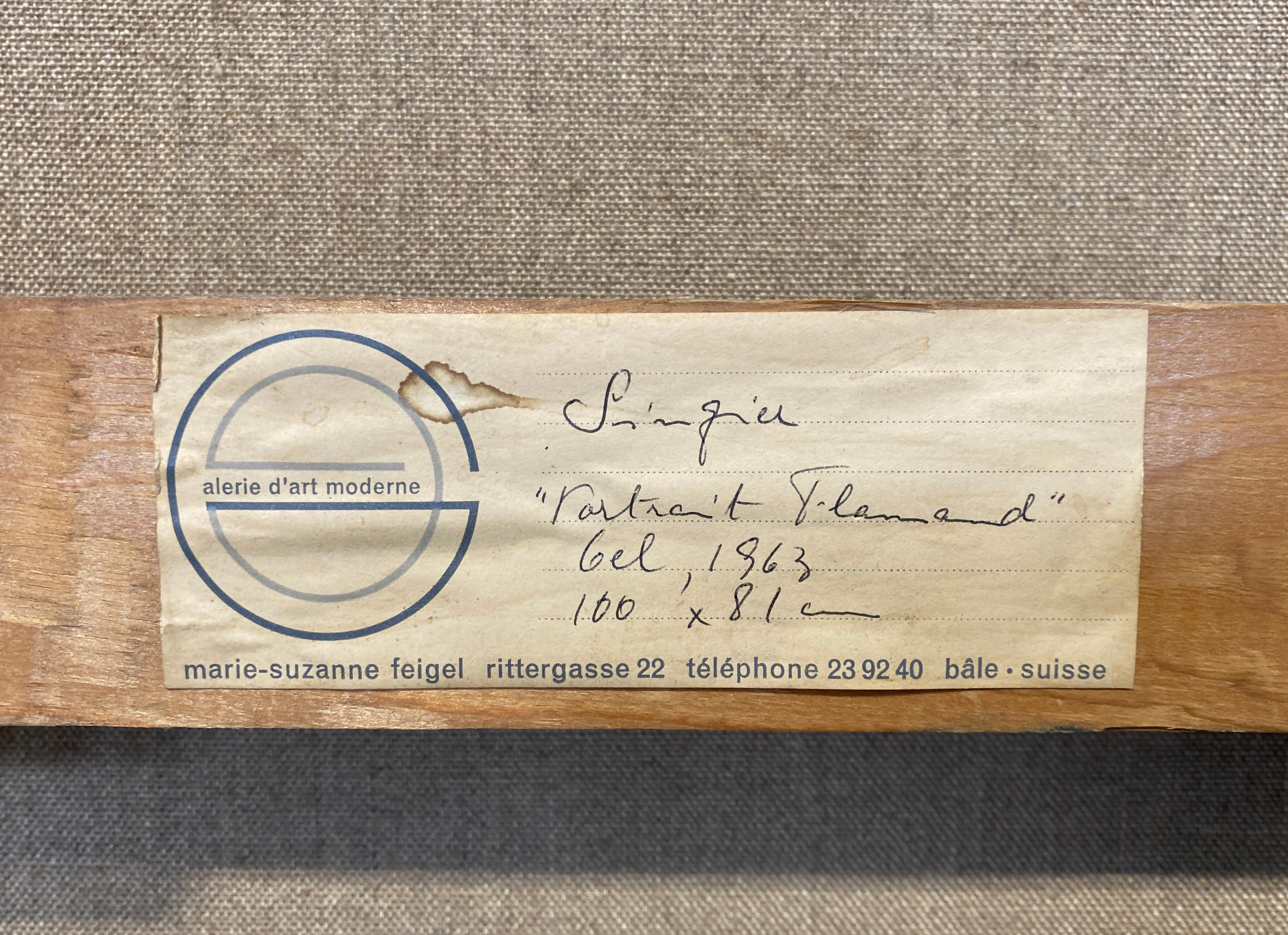 18620, Gustave Singier, Portrait Flamand, 1963