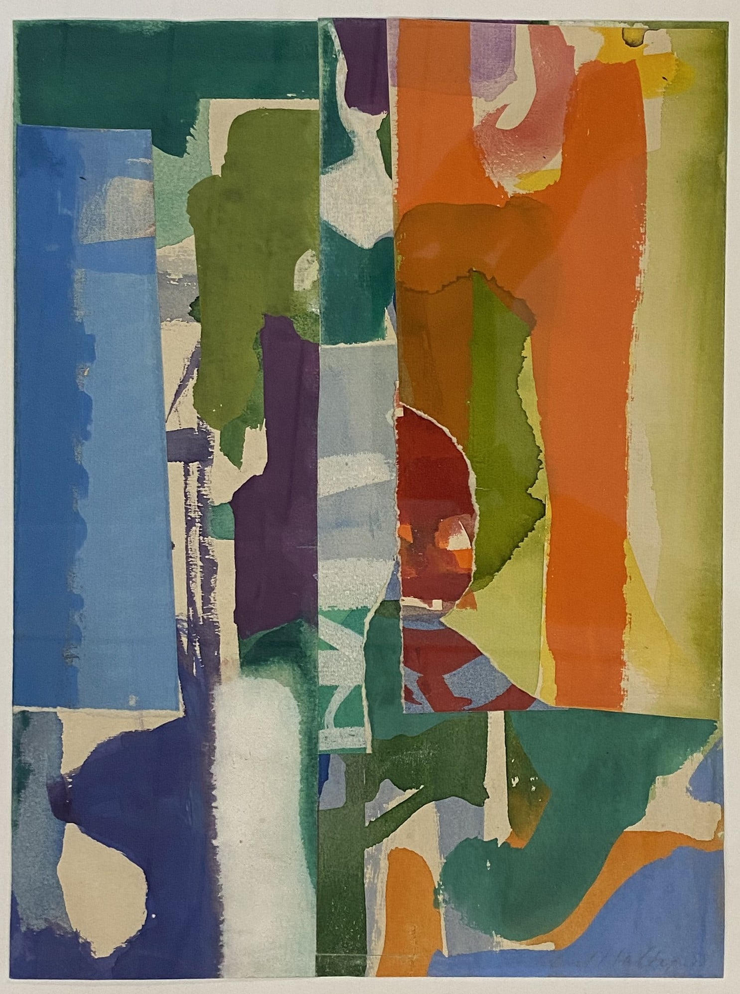 16790, Carl Holty, Collage #385, 1958