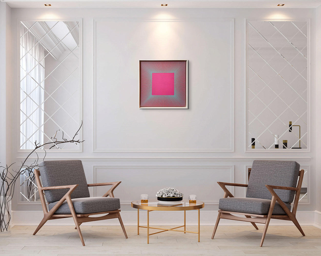 17393, Richard Anuszkiewicz, Summer Rose, 1977-2015